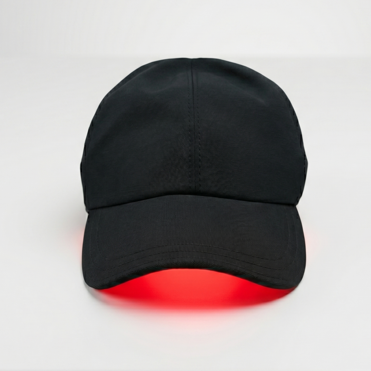 TheraCap Red Light Therapy Hair & Scalp Device - black cap with red light therapy feature