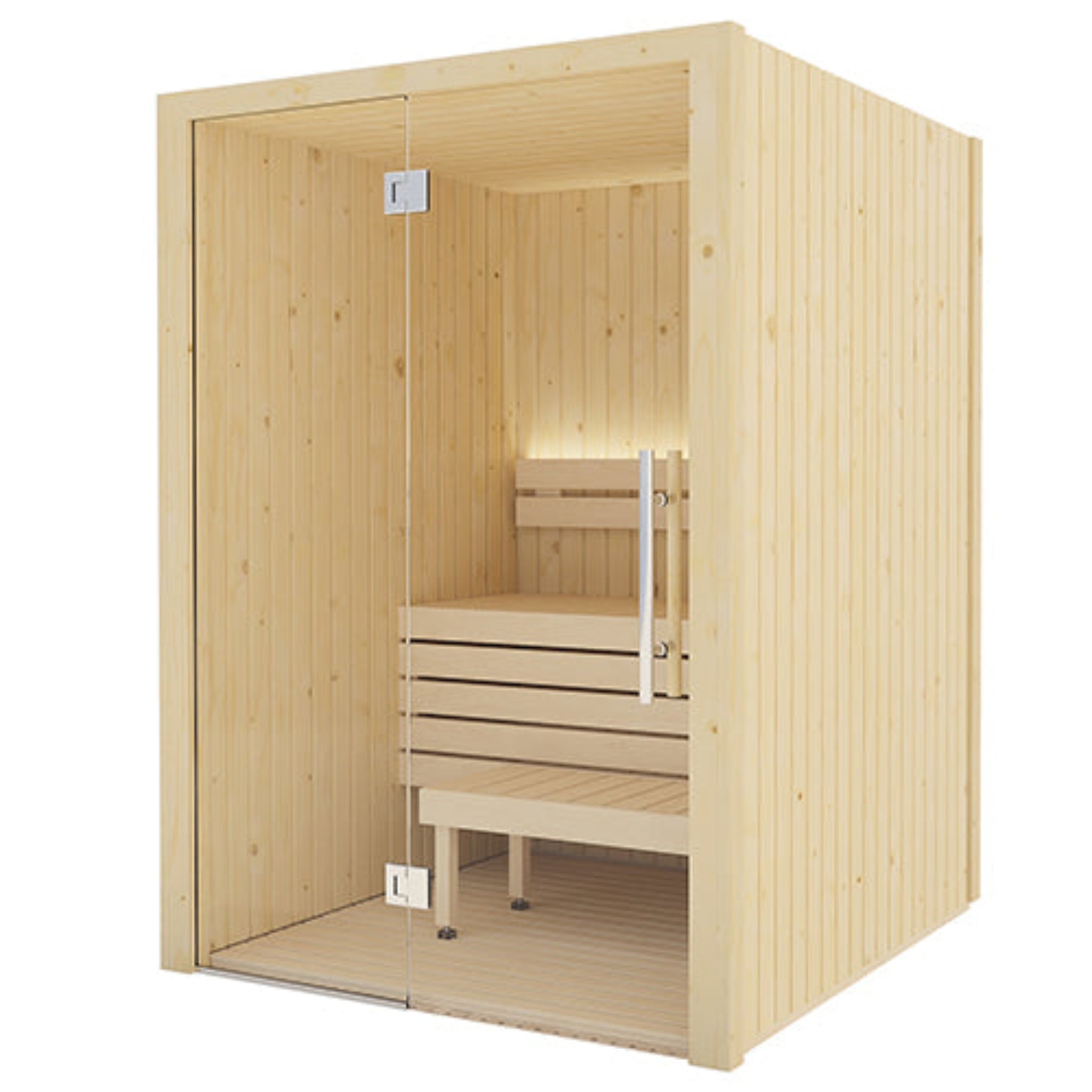 SaunaLife Model X2 1-2 Person Indoor Sauna Kit – Front Angle View