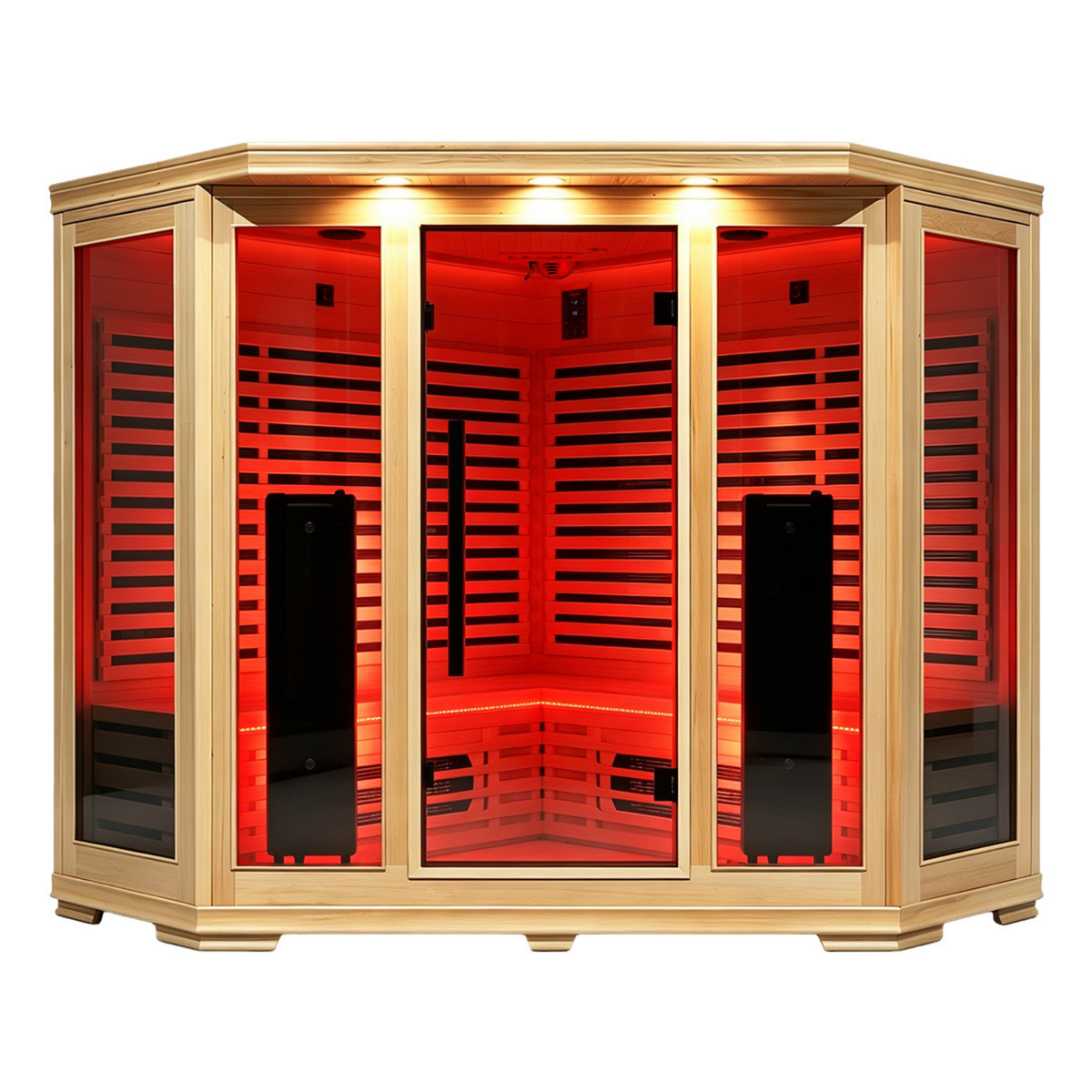 4-5 Person Full Spectrum Infrared Sauna with Red Light Therapy | Blisspod Vienna RED