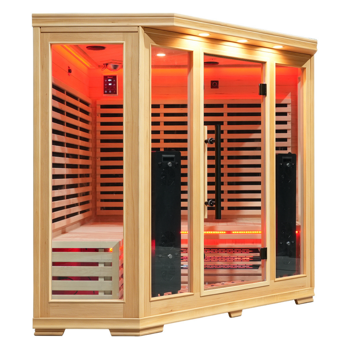 4-5 Person Full Spectrum Infrared Sauna with Red Light Therapy | Blisspod Vienna RED