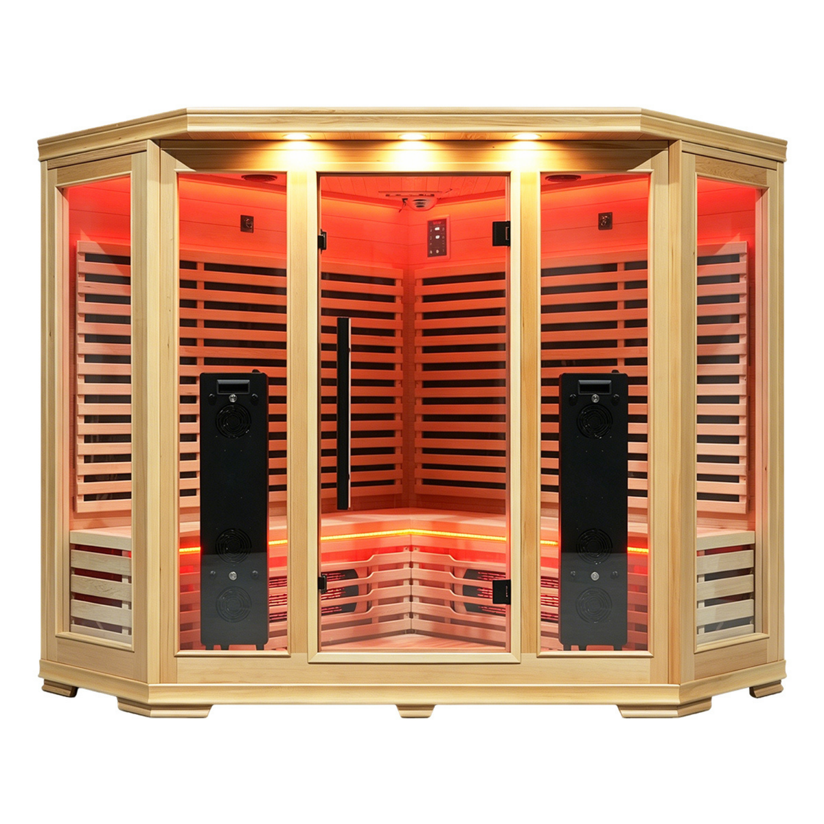 4-5 Person Full Spectrum Infrared Sauna with Red Light Therapy | Blisspod Vienna RED