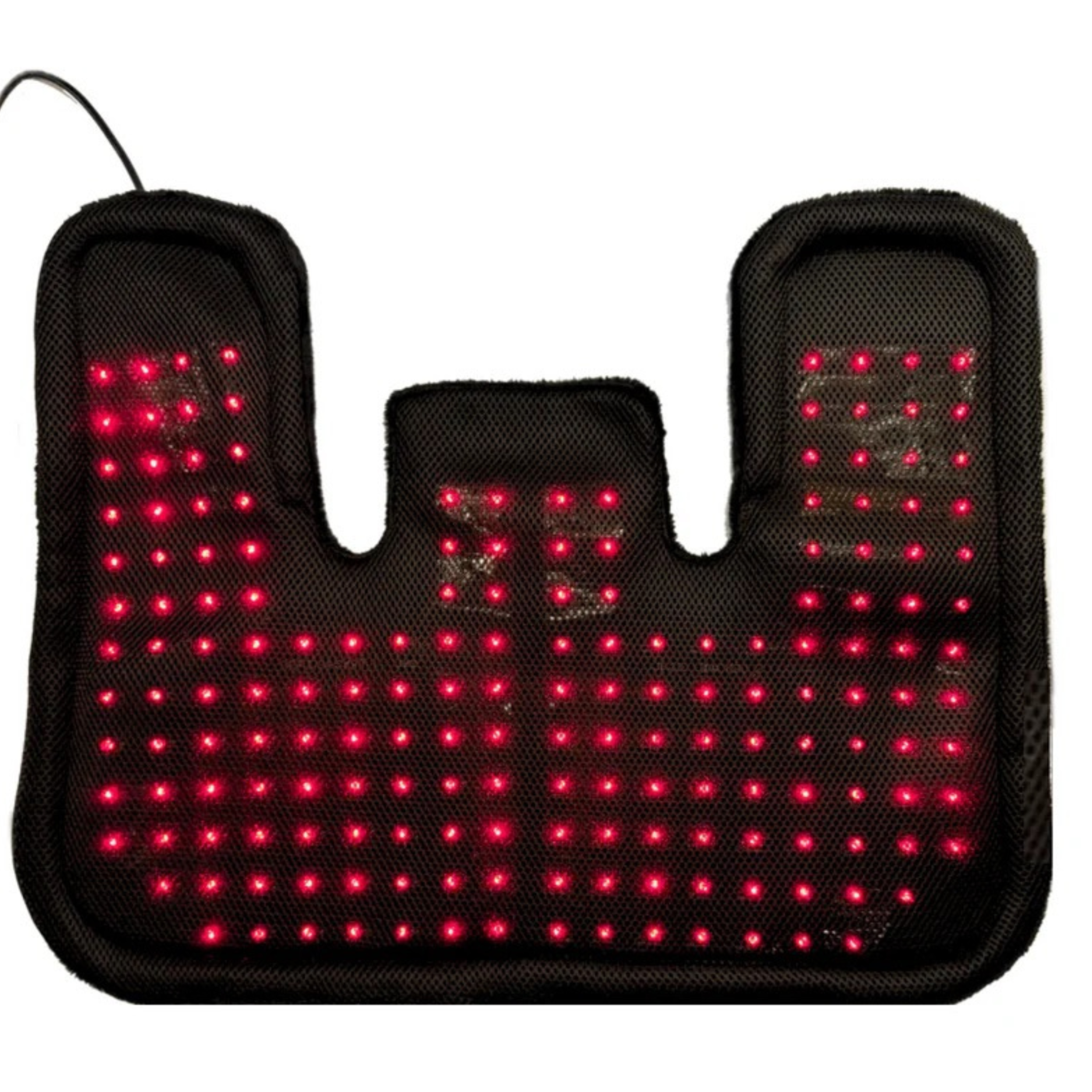 TheraPerfect Pad™ with Tri-Lite Red & Near Infrared Therapy showcasing flexible design and LED lights for wellness.