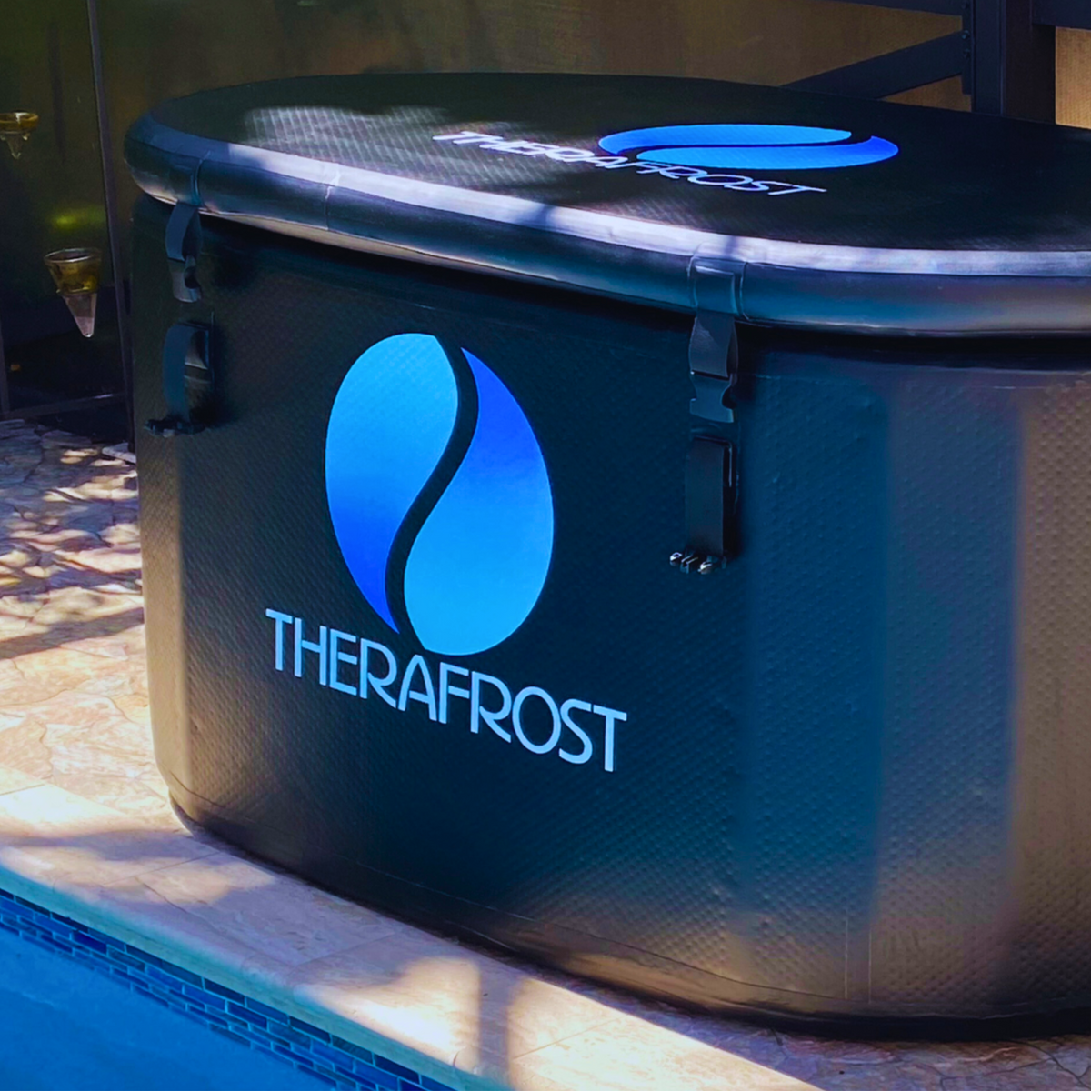TheraFrost - The Ultimate Plunge, advanced portable cold plunge tub with unique cooling system.