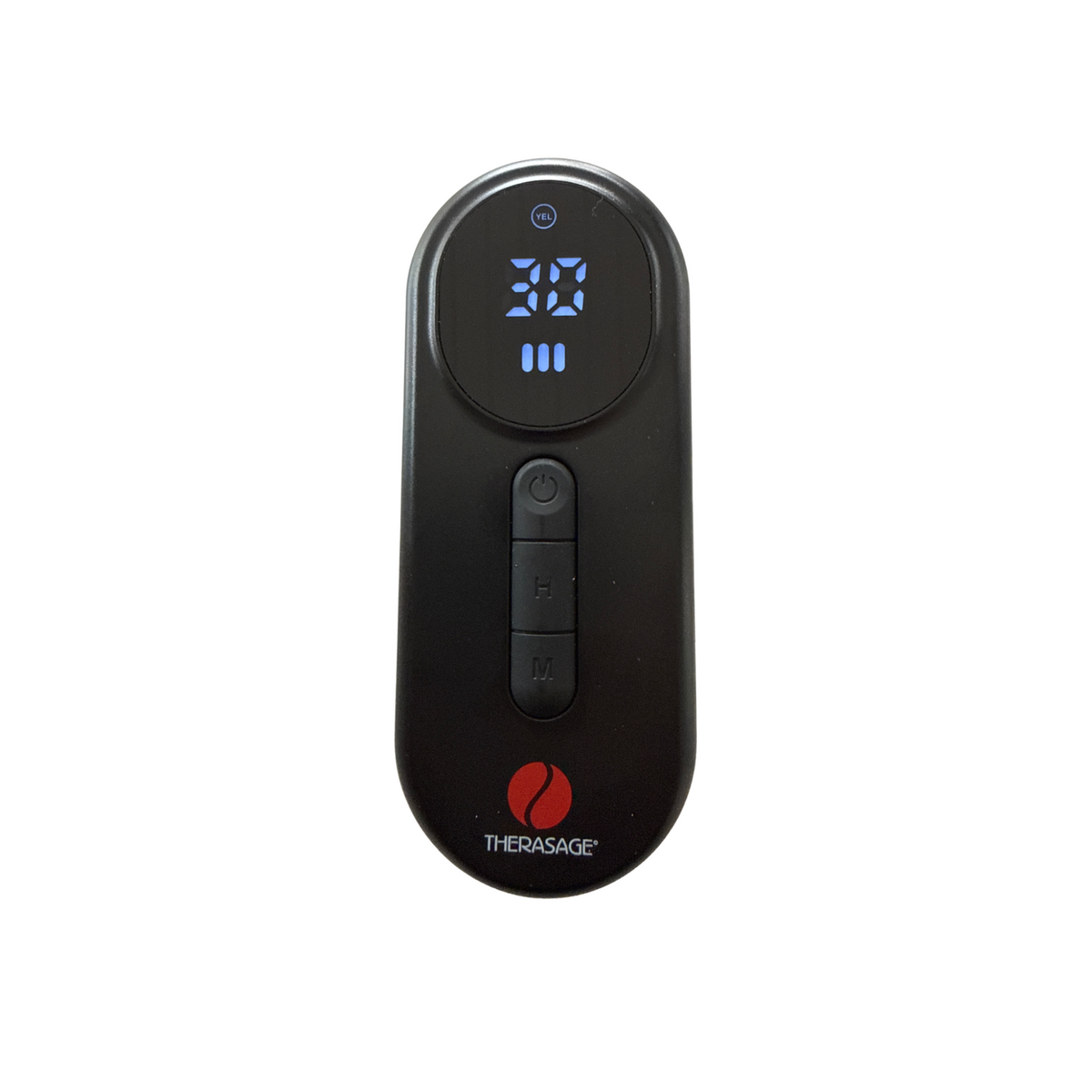 TheraGlow Mask2Go™ Red Light Therapy LED Face Mask remote control with display panel