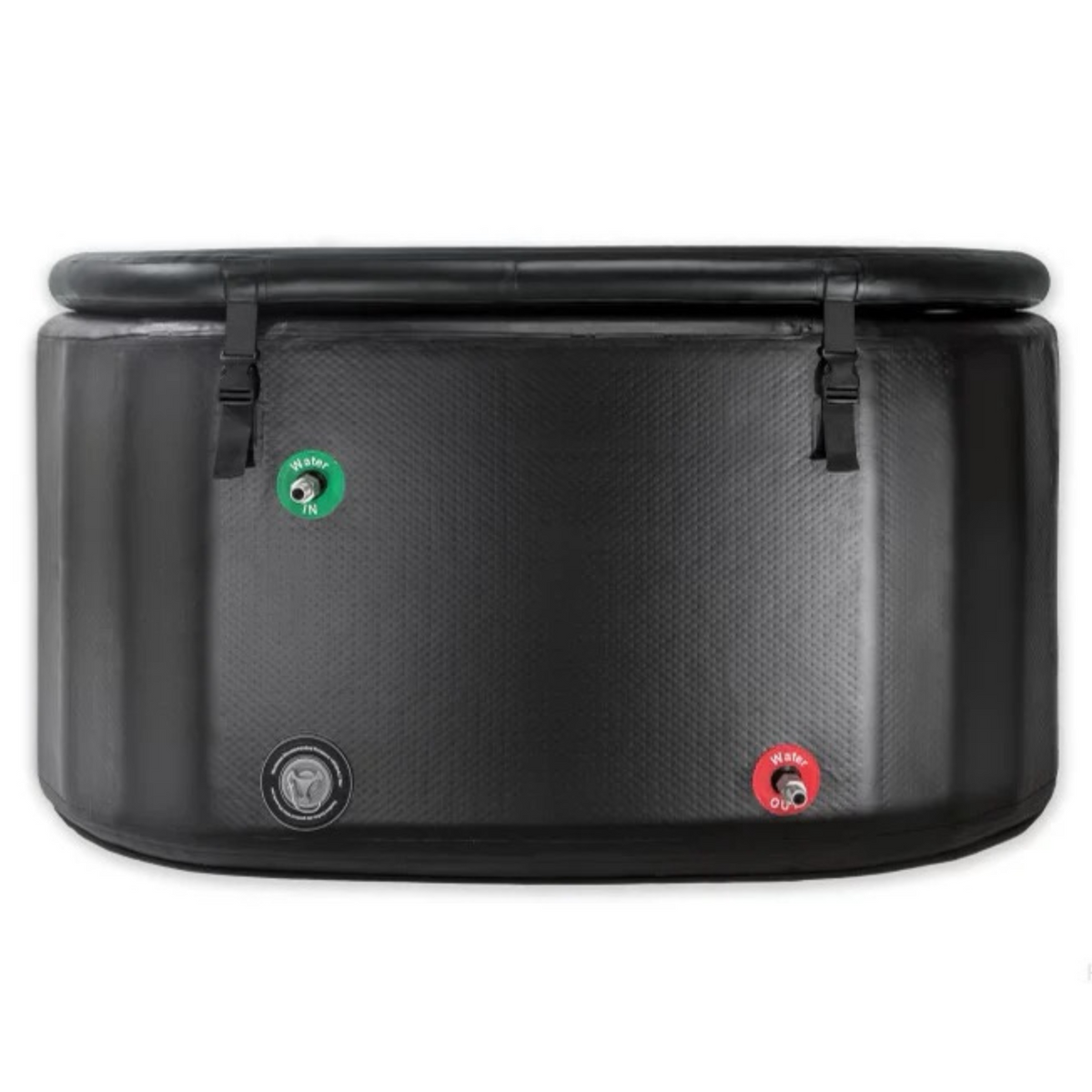 TheraFrost - The Ultimate Plunge portable cold tub with water in and out valves for enhanced cold therapy.