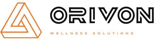 Orivon Wellness Solutions logo with a stylized interlinking triangles.