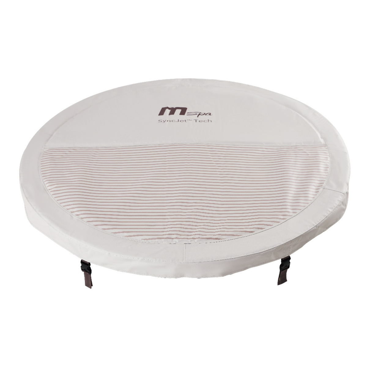 MSPA Cocoon rigid hot tub cover with Syndjet-Tech design, ideal for enhancing hot tub experience and insulation.