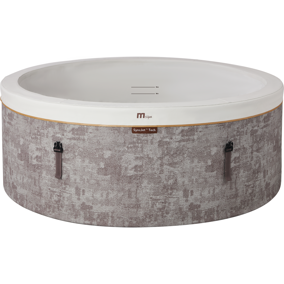MSPA Cocoon rigid hot tub with a textile-inspired design, suitable for up to 6 people, reflecting the Verto Series.