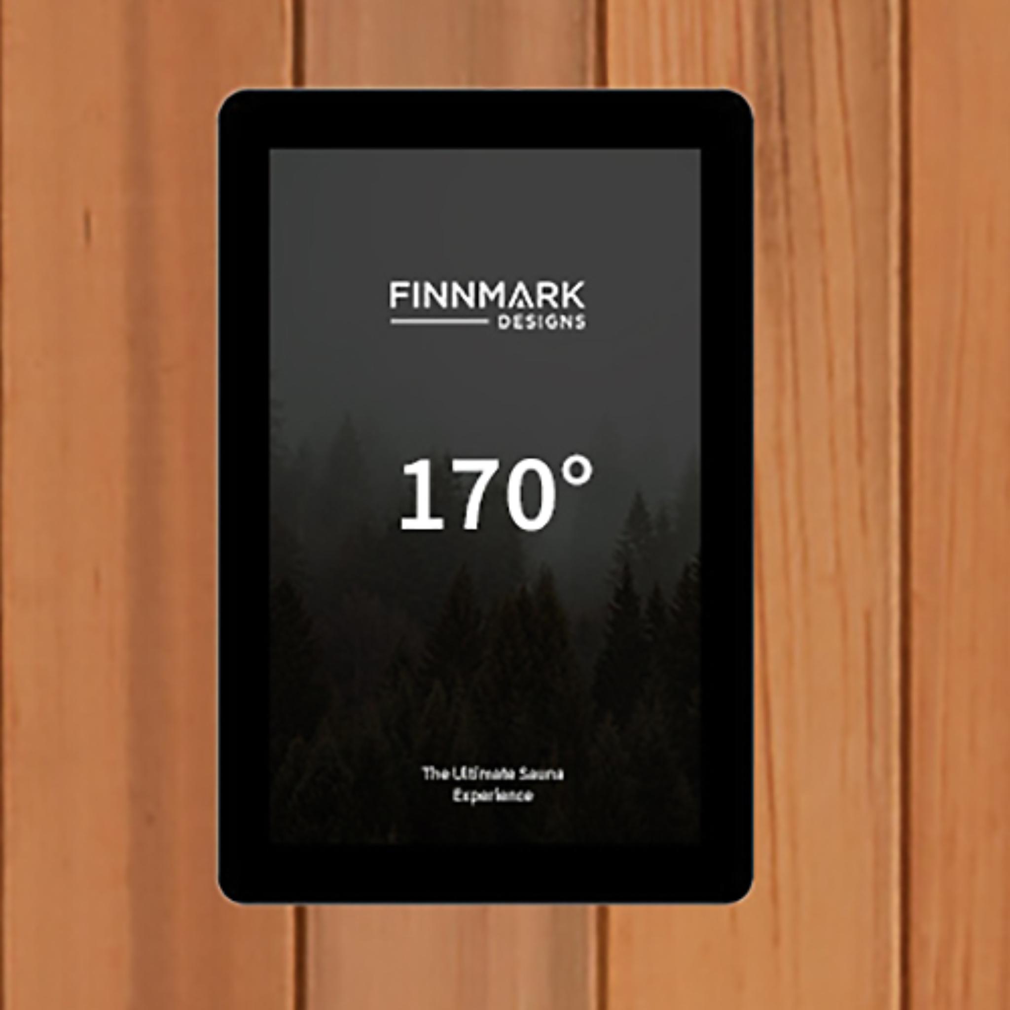 Finnmark FD-1 infrared sauna LCD touchscreen control panel