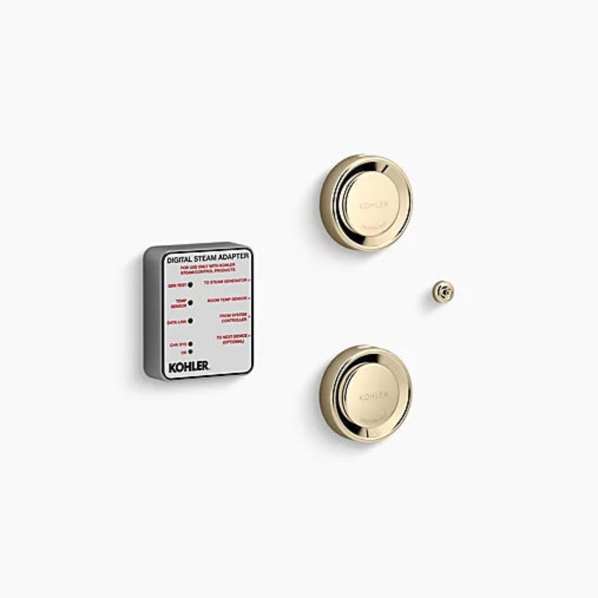 Kohler K-5549-K1 Invigoration Tandem Steam Adapter Kit – French Gold