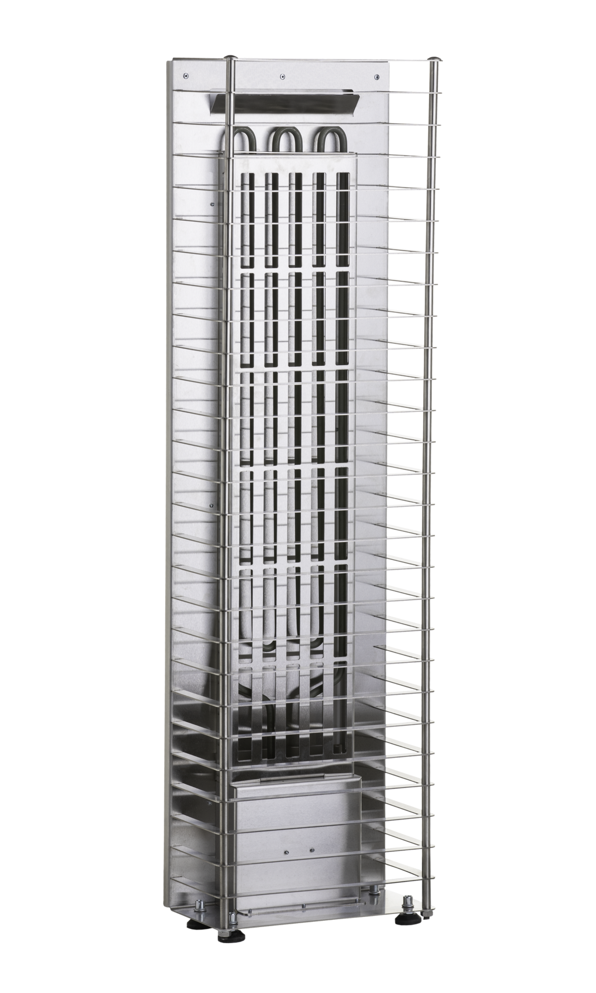HUUM CLIFF Mini heater stone loading and rib configuration