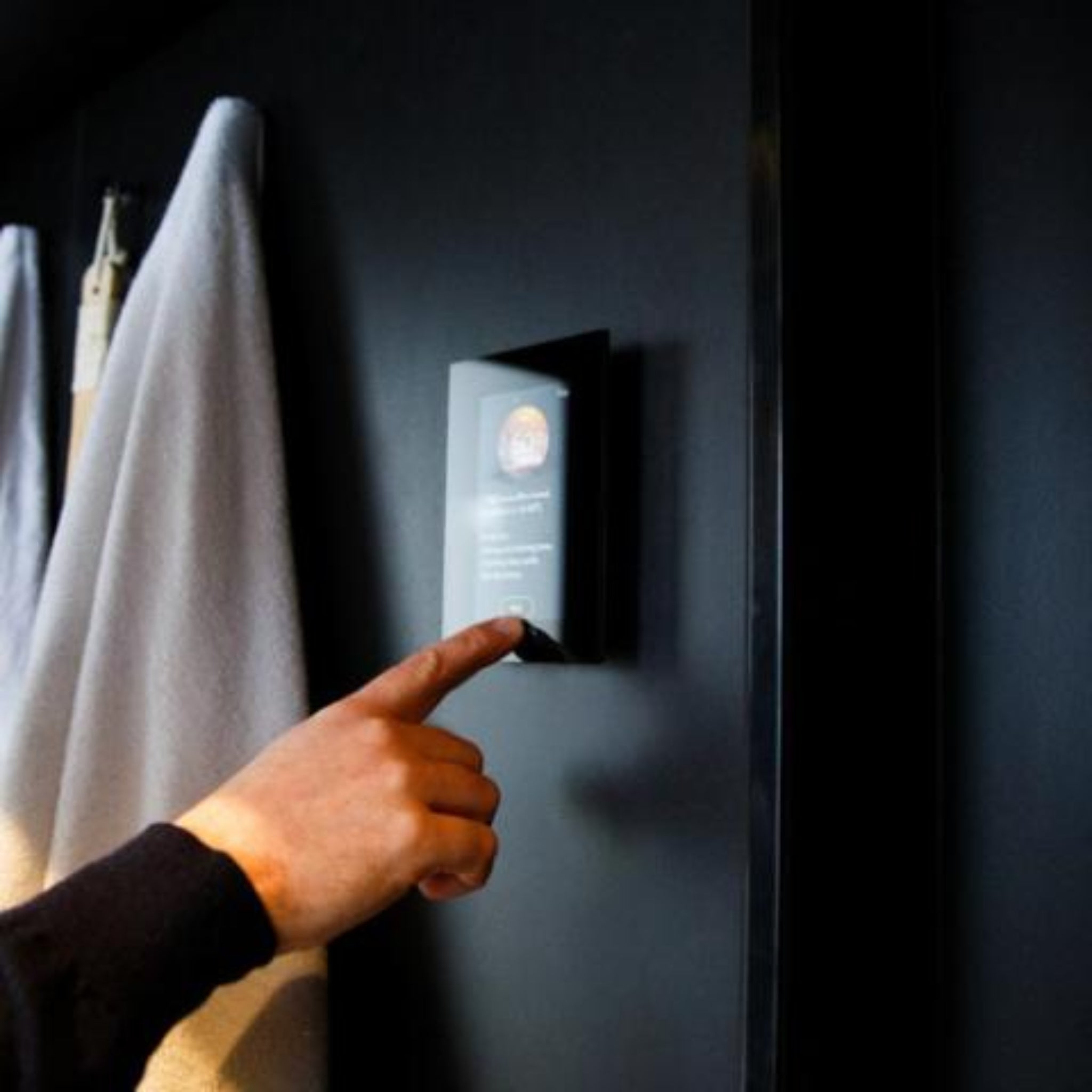 Harvia Fenix FX001XW Wi-Fi Remote Control Panel in use