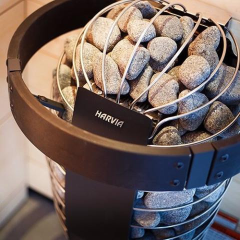 Harvia Safety Railing for Spirit Series Sauna Heater, Black