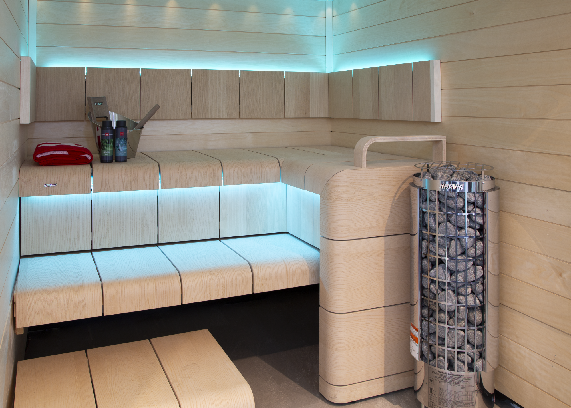 Harvia Cilindro Half PC60E 6kW Electric Sauna Heater | 240V 1-Phase | Floor-Standing