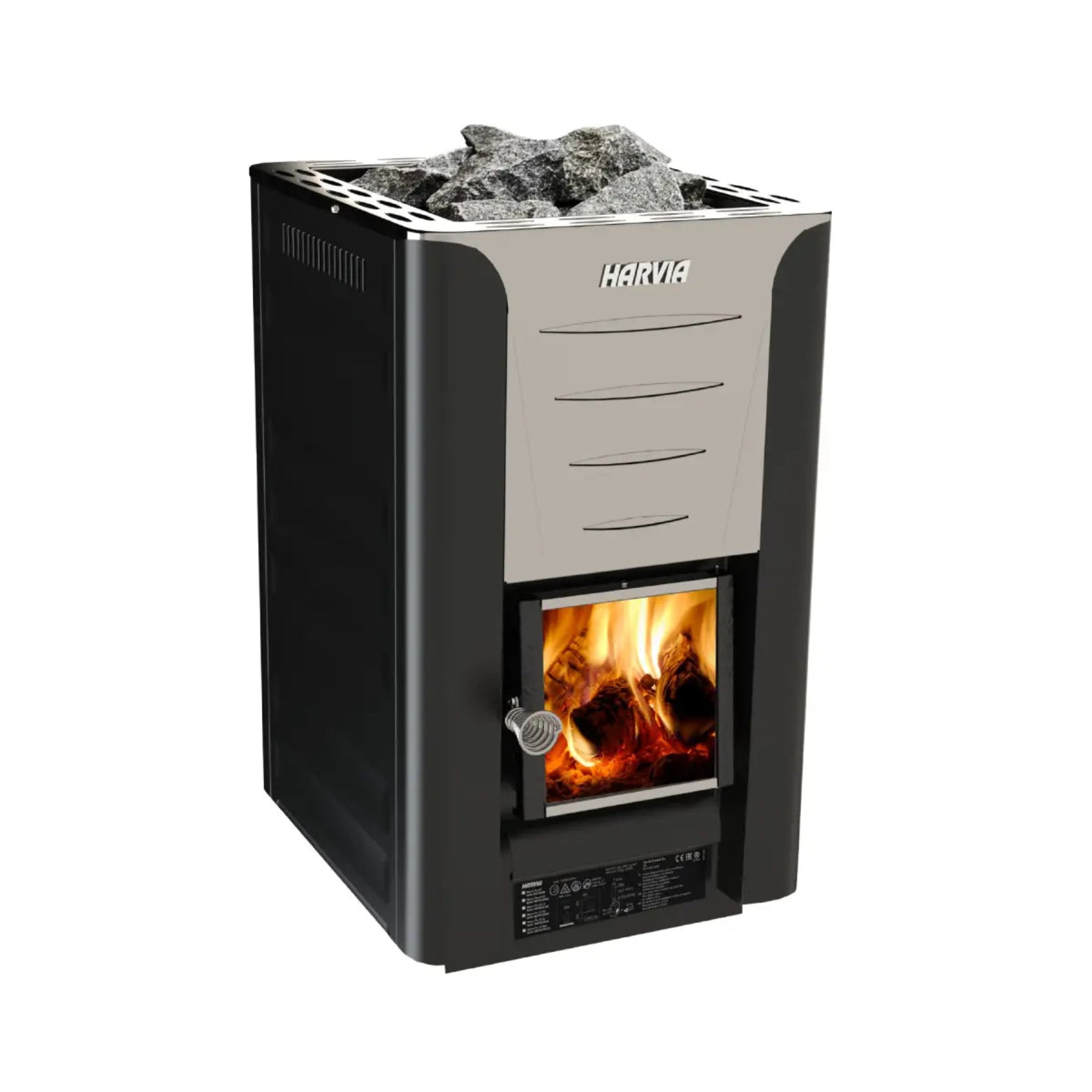 Harvia Pro 20 WKPR20M wood-burning sauna stove — front view