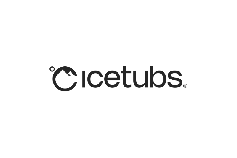 Logo of icetubs on a white background