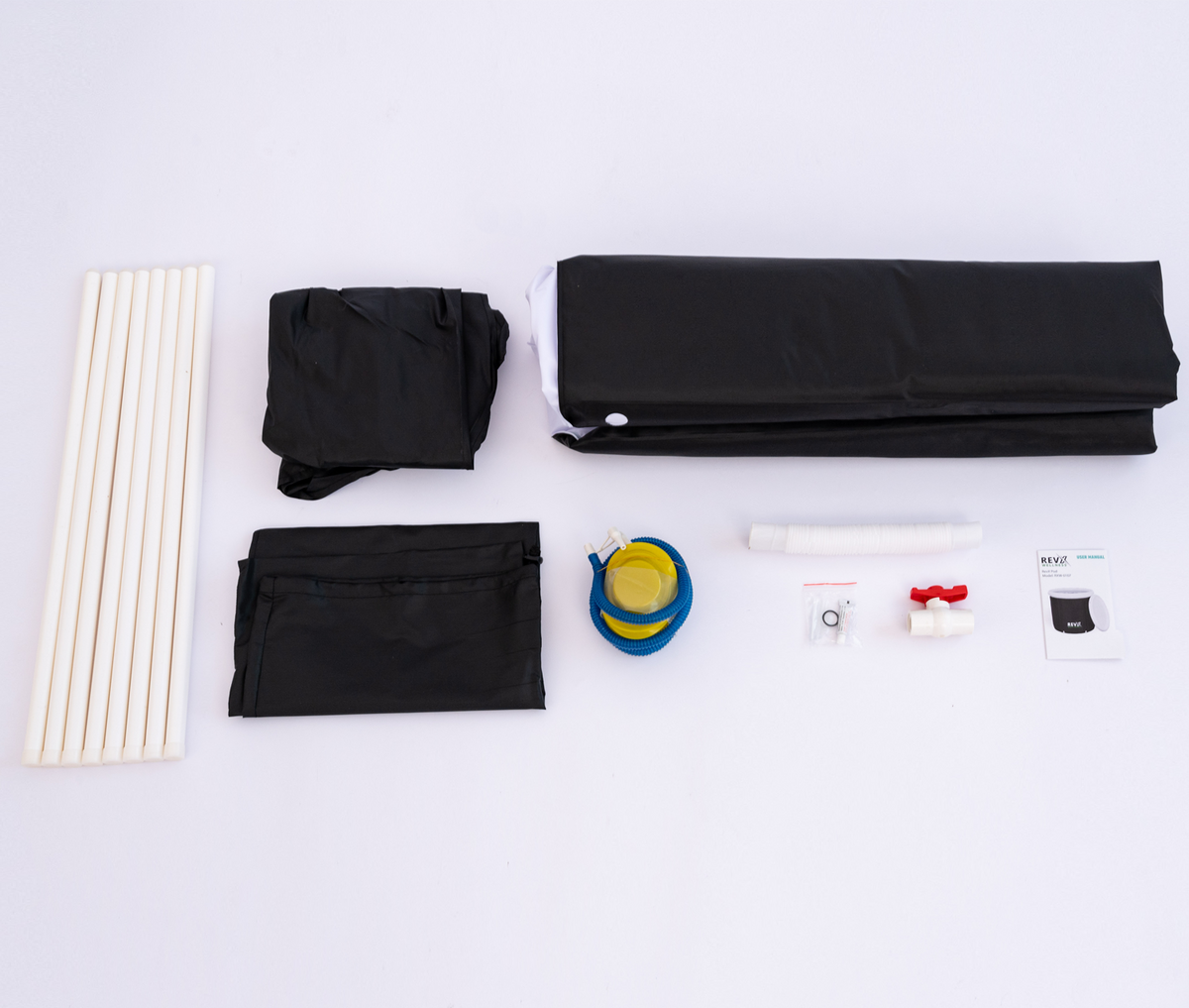 RevX Ice Pod kit components laid out