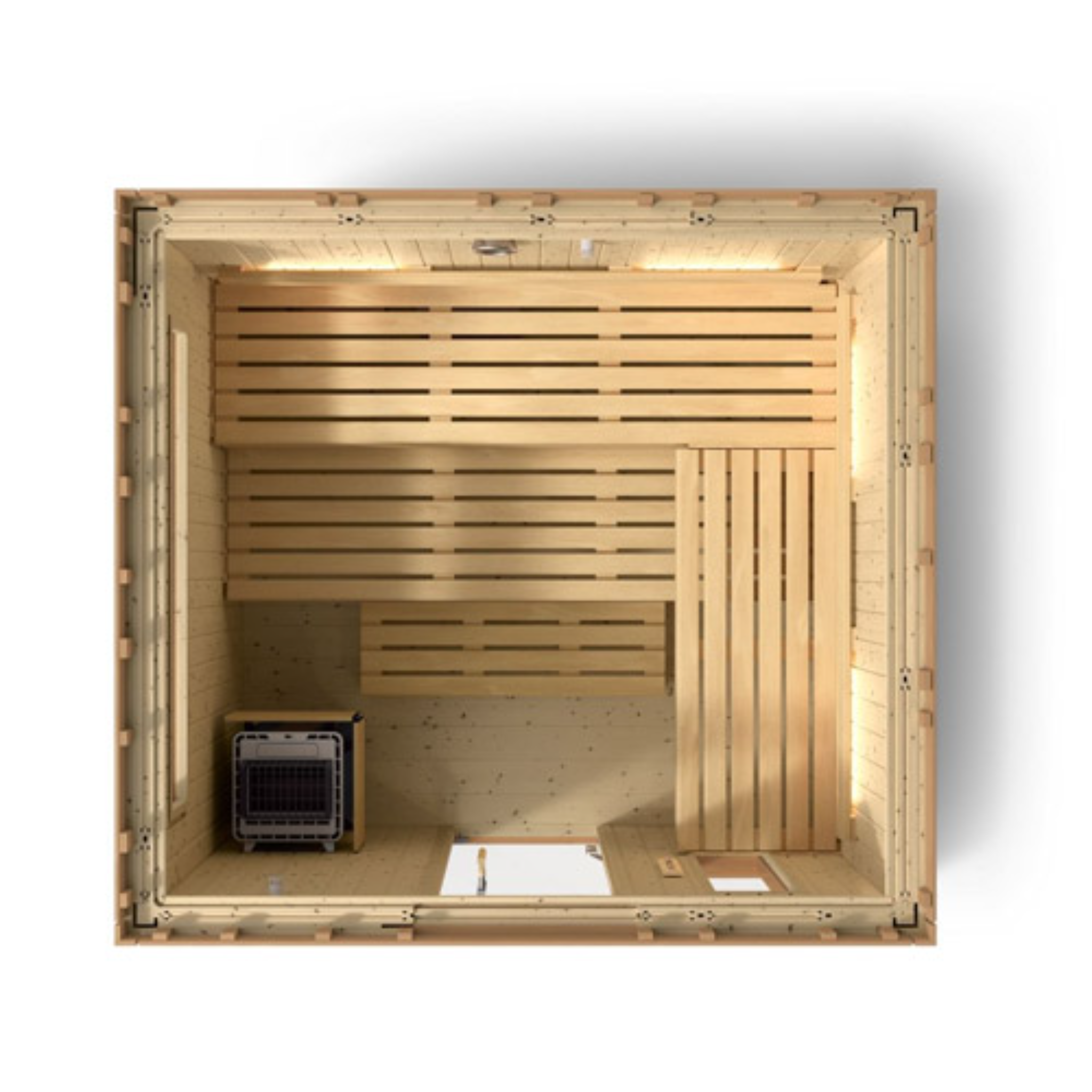 Kohler C2 Outdoor Sauna Kit – 6-Person Size Freestanding Outdoor Sauna with Douglas Fir Exterior