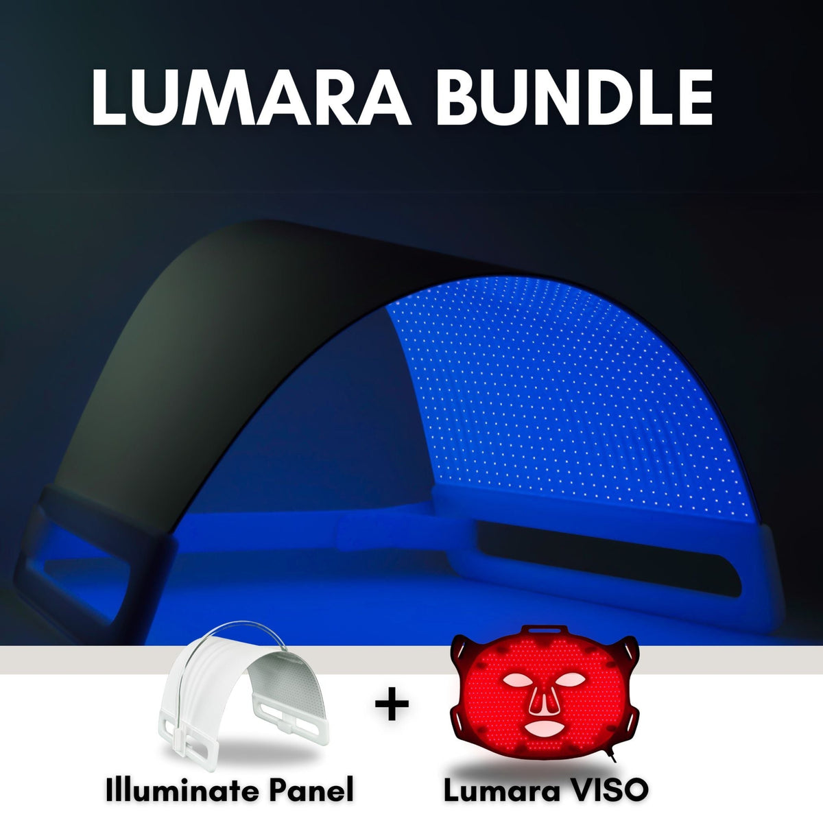 Illuminate Blue LED Panel and Lumara VISO bundle, showcasing a unique design for enhanced performance.