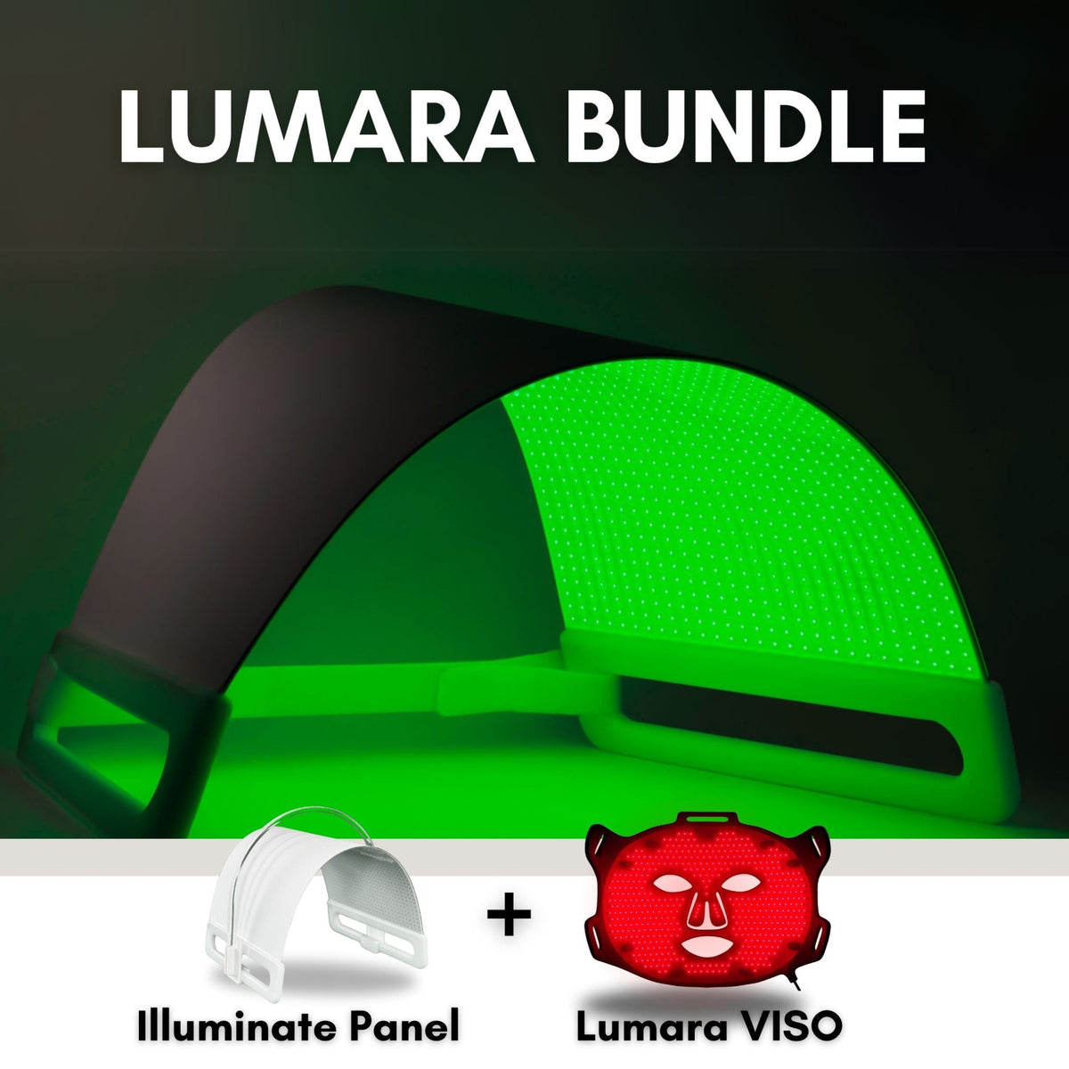 Illuminate Green panel in the Lumara Bundle featuring the Illuminate Panel and Lumara VISO for optimal skin rejuvenation.
