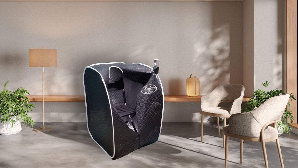 Black Pro Sauna in a modern setting