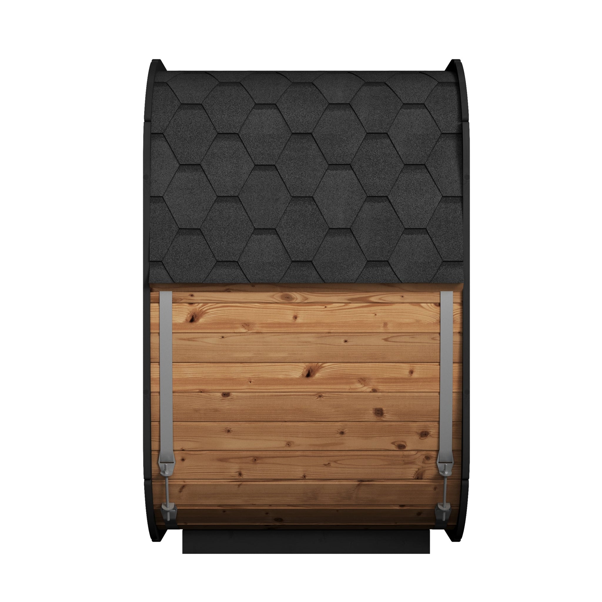 SaunaLife CL4G cube outdoor sauna kit side iew