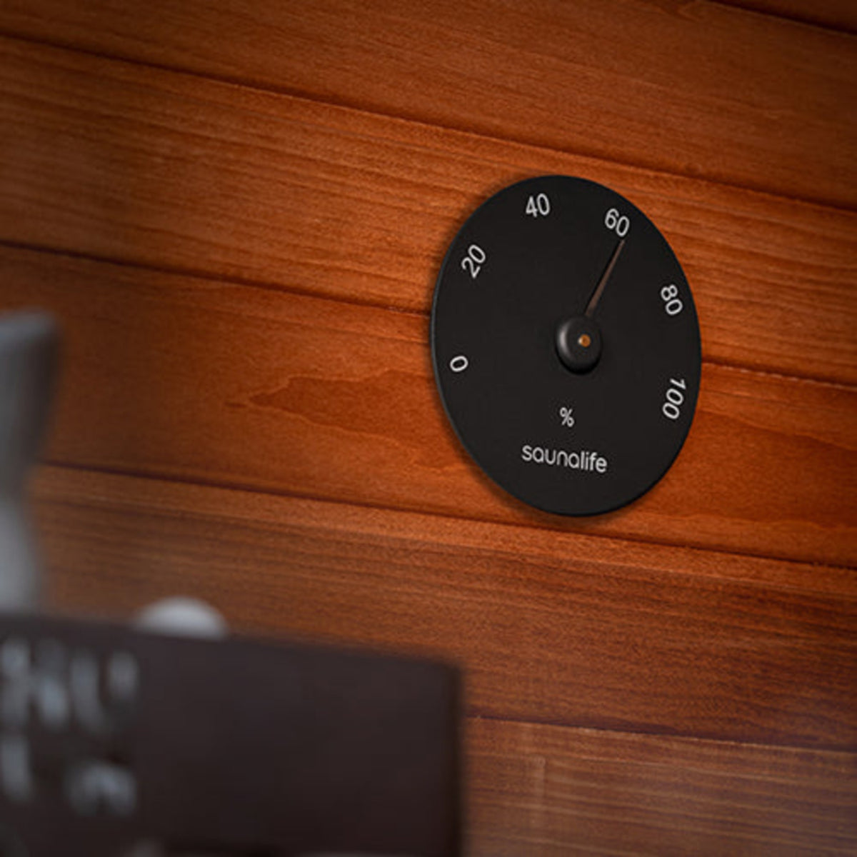 SaunaLife designer sauna hygrometer humidity gauge – view 4
