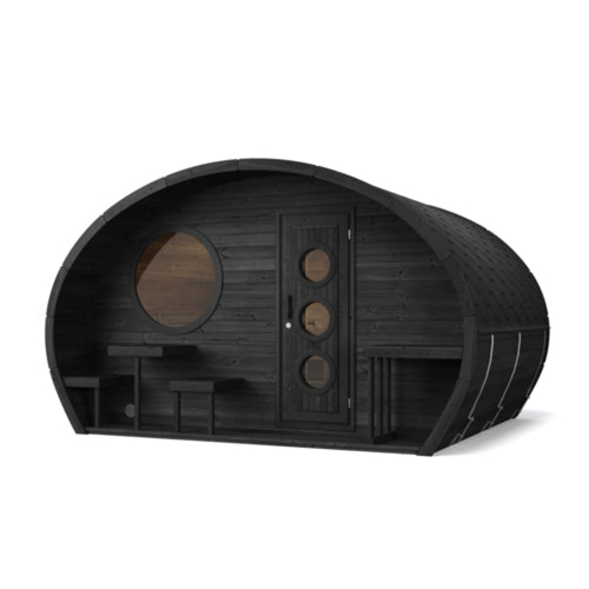 SaunaLife G11B outdoor garden sauna suite on a white backgroung