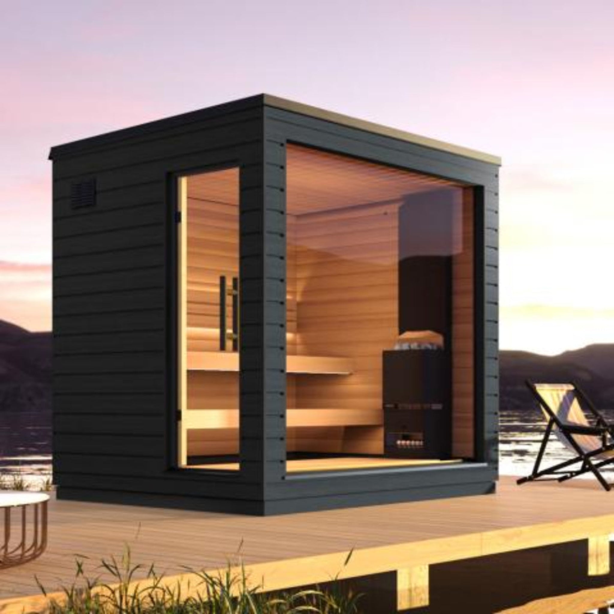 SaunaLife Model G6 outdoor home sauna