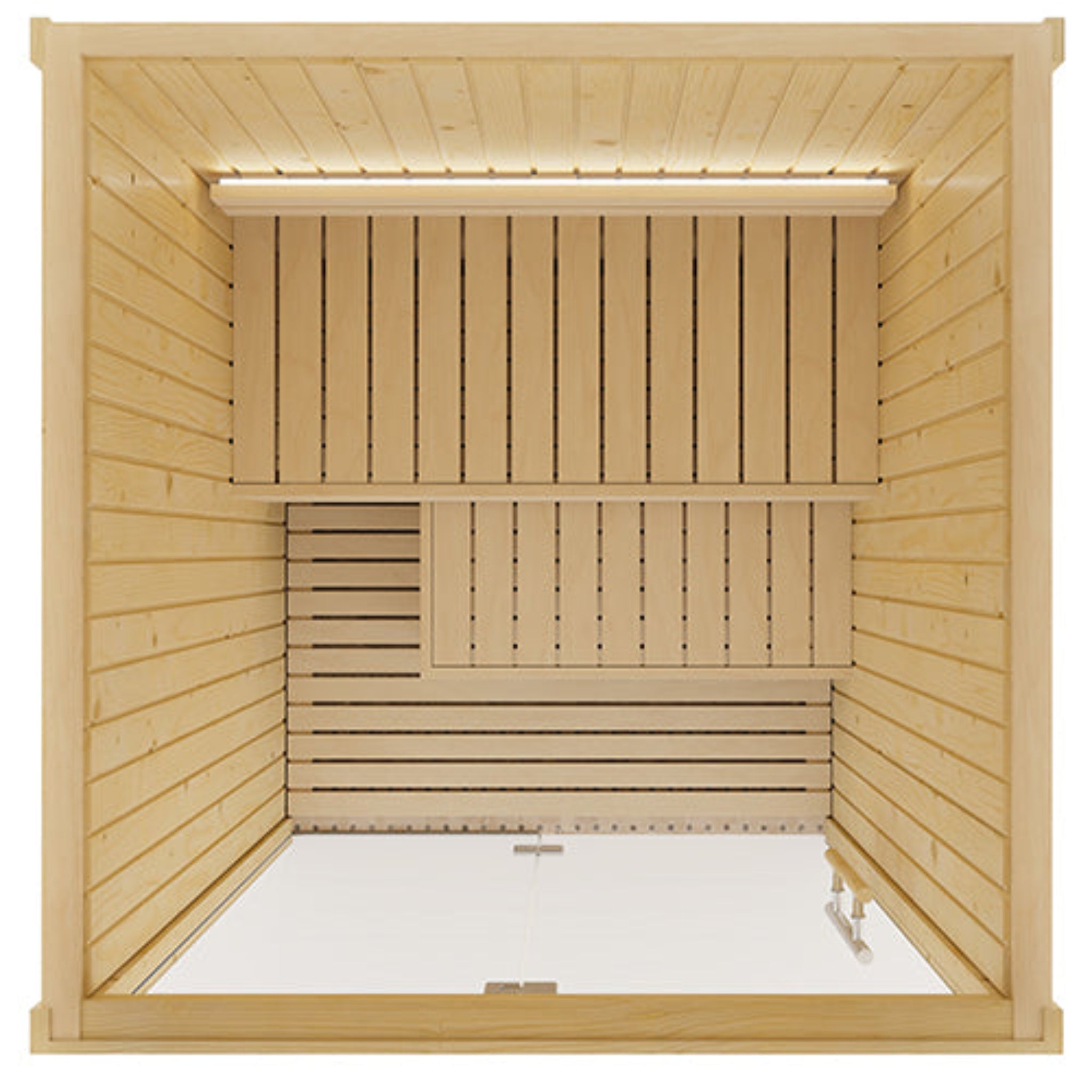 SaunaLife Model X2 1-2 Person Indoor Sauna Kit – Interior View