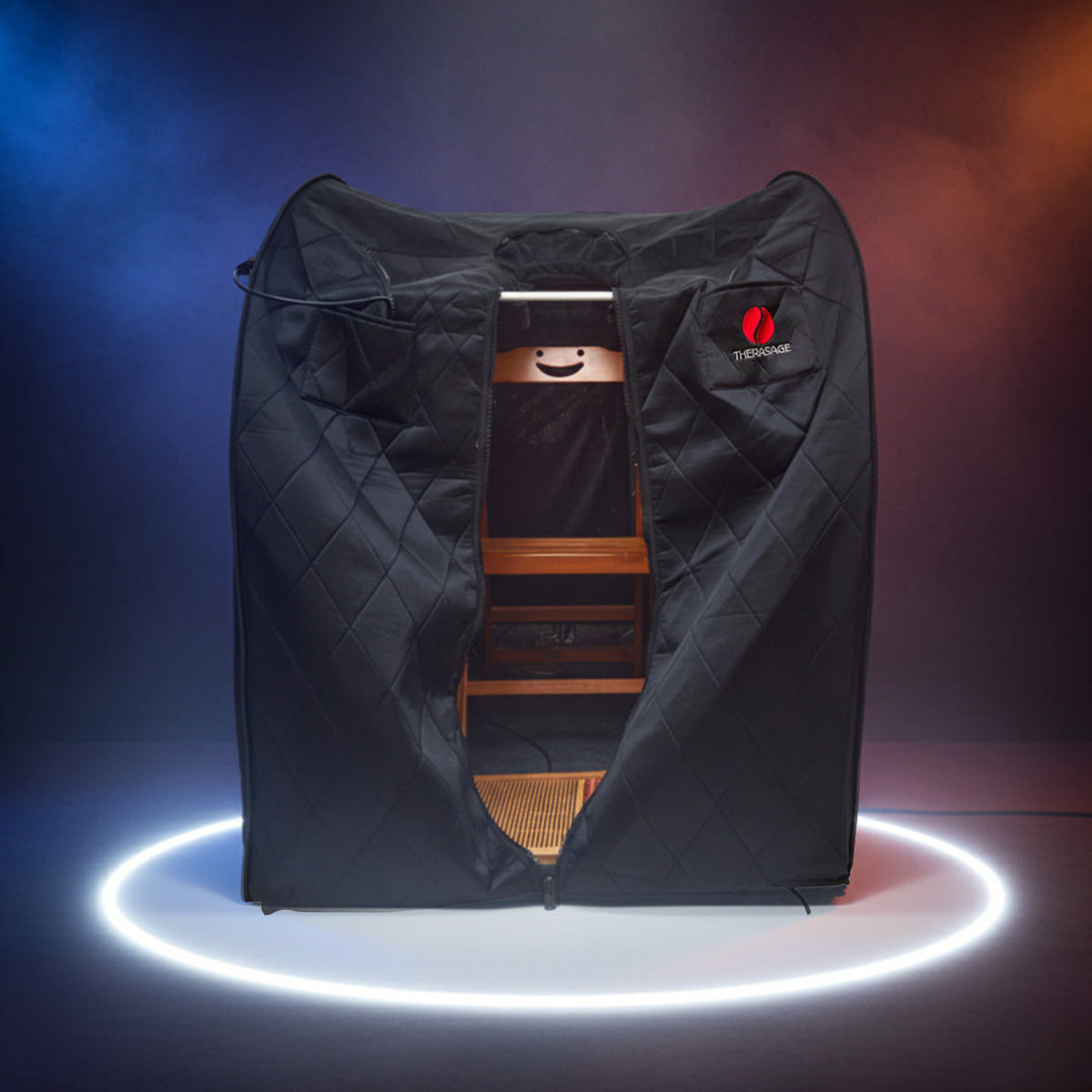 Thera360 Plus Portable Infrared Sauna showcased in a sleek design.