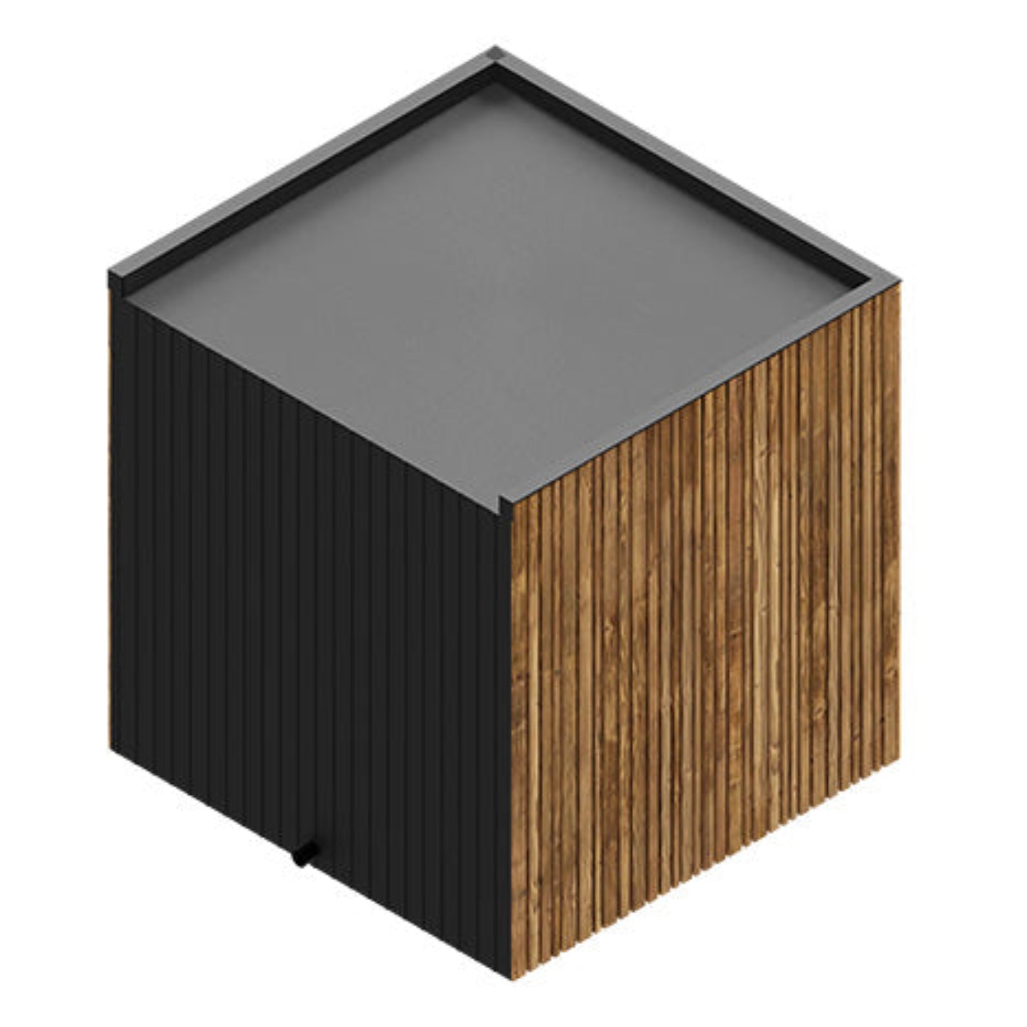 ThermaSol Spectra sauna cabin corner and roof detail