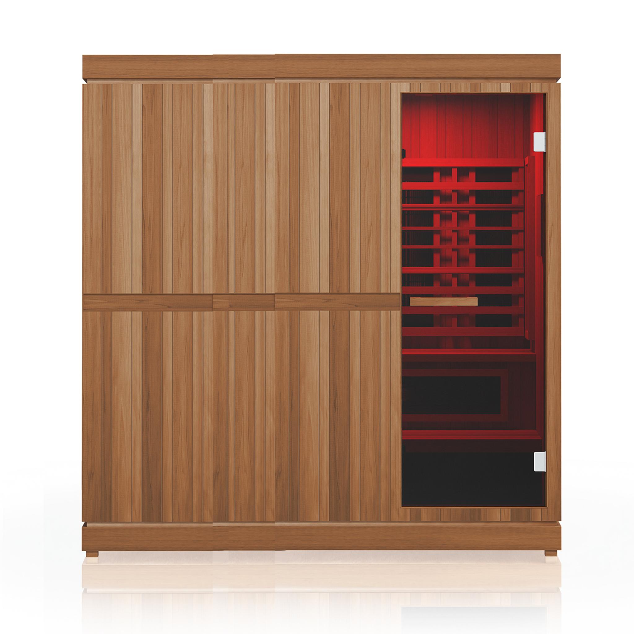 Finnmark FD-5 Trinity combination sauna front view red light