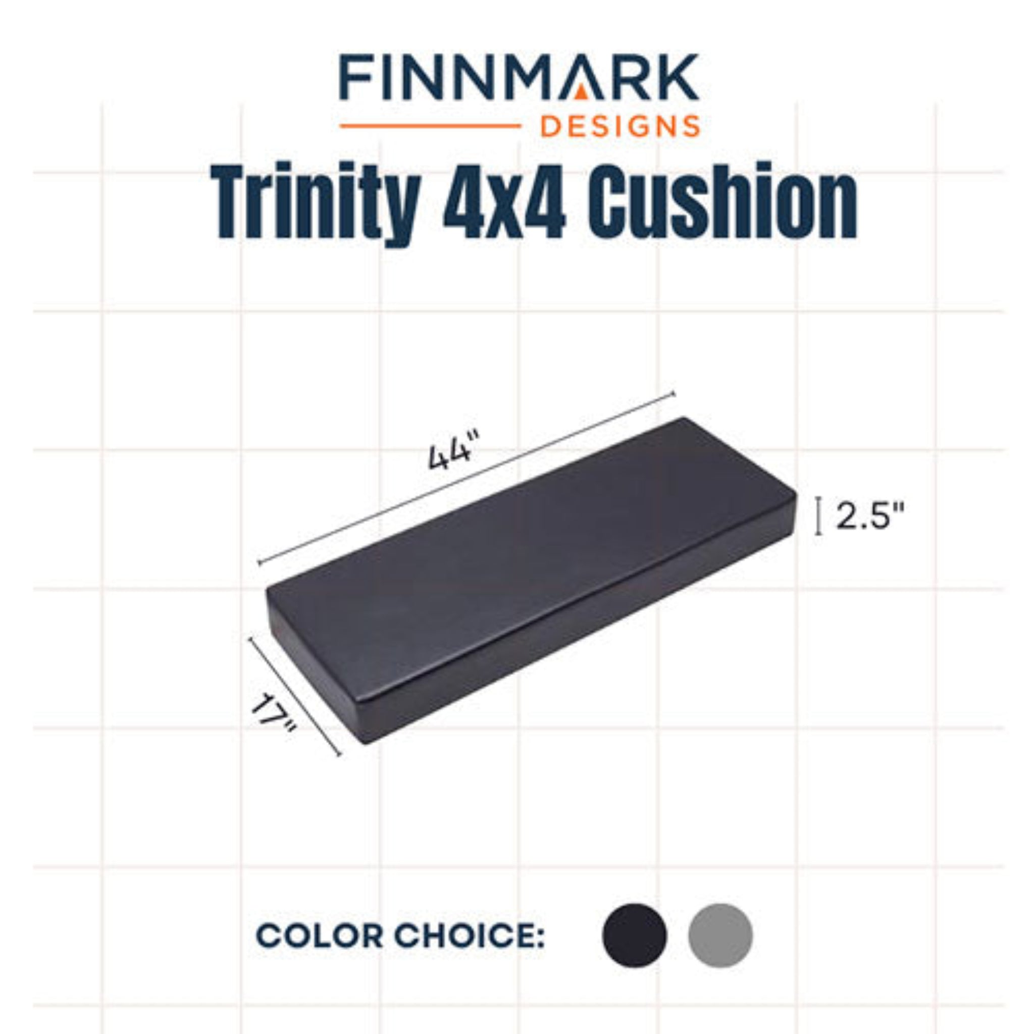 Finnmark FD-1 combination sauna top cushion sizing diagram