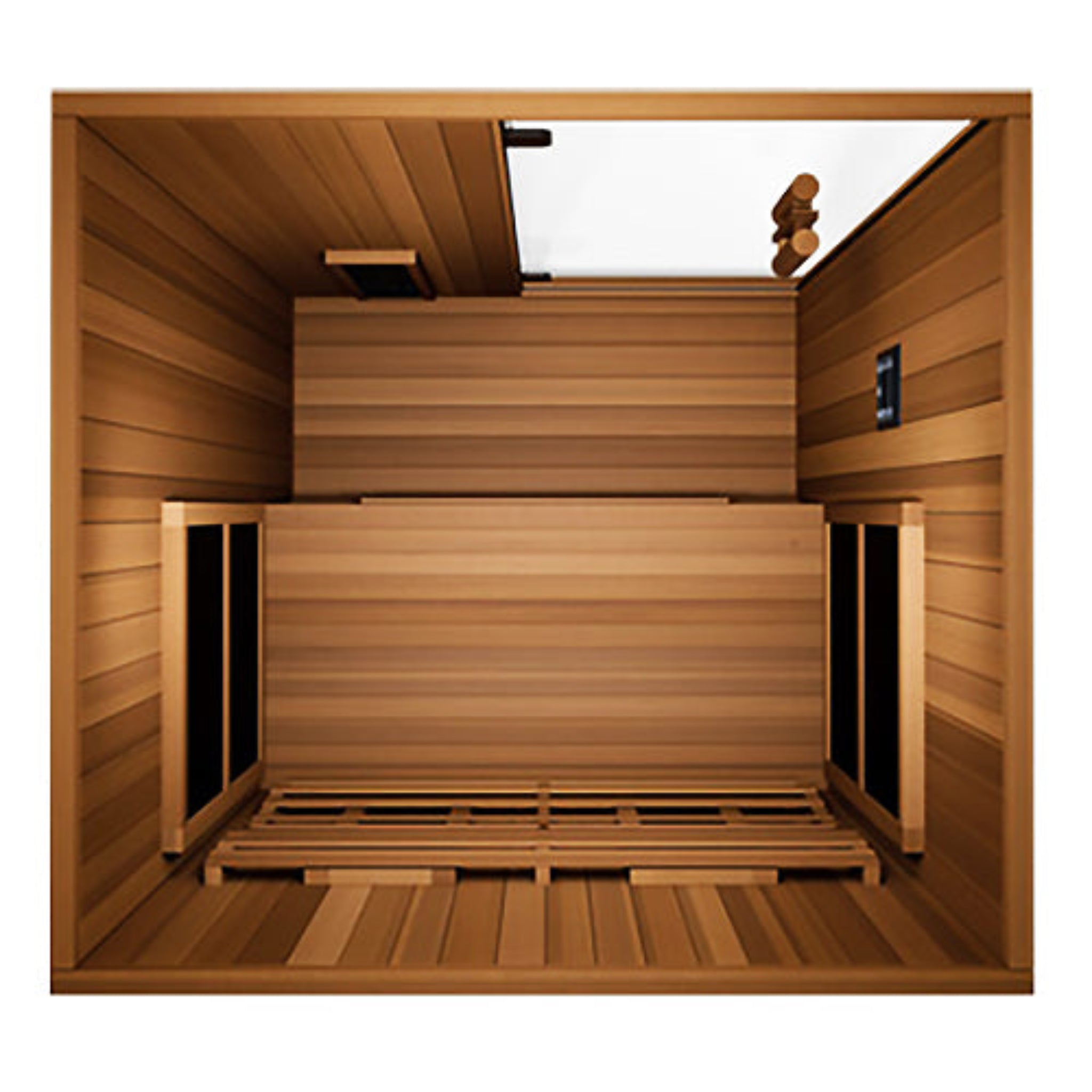 Finnmark FD-2 2-person infrared sauna top-down view