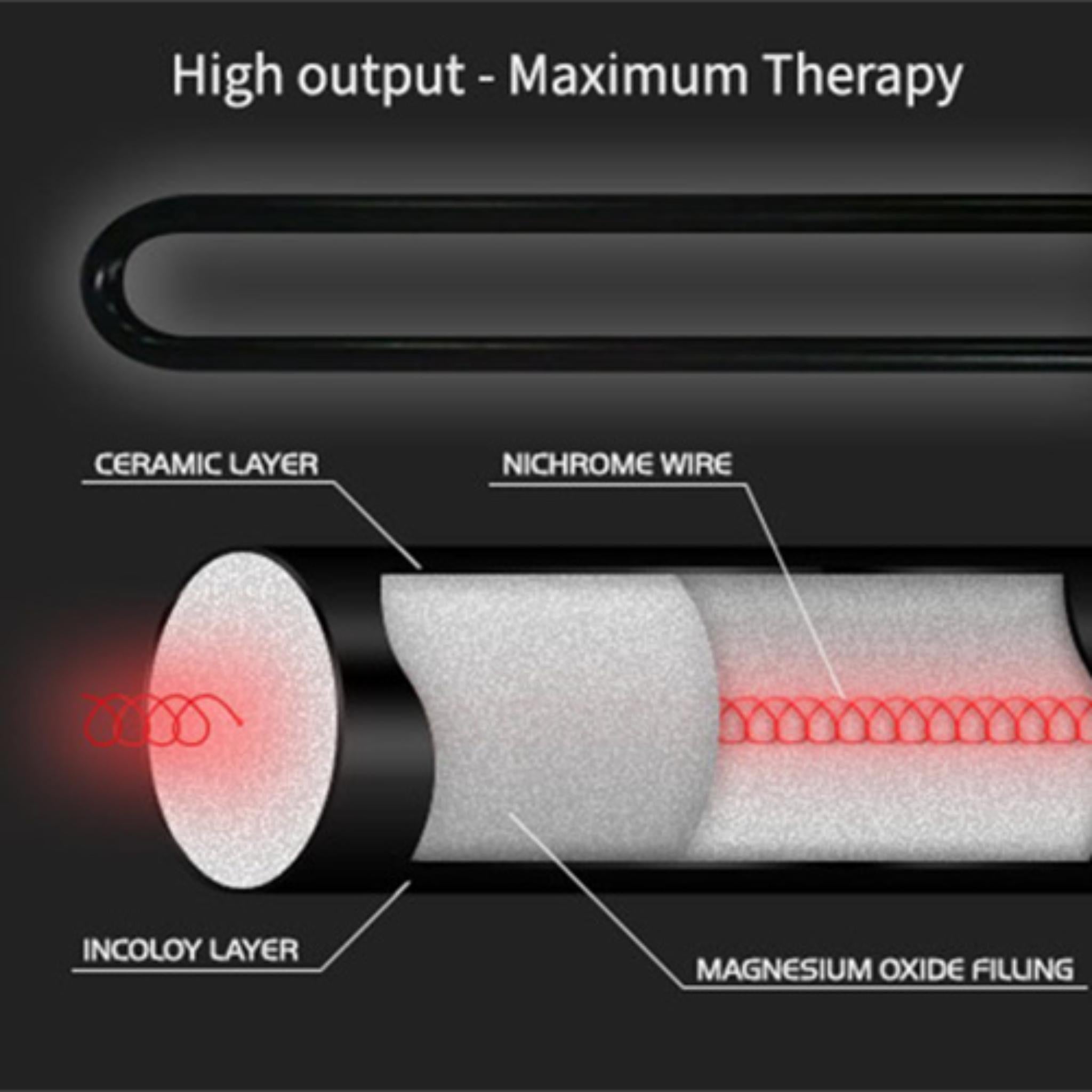Finnmark FD-1 Spectrum Plus infrared heaters in use