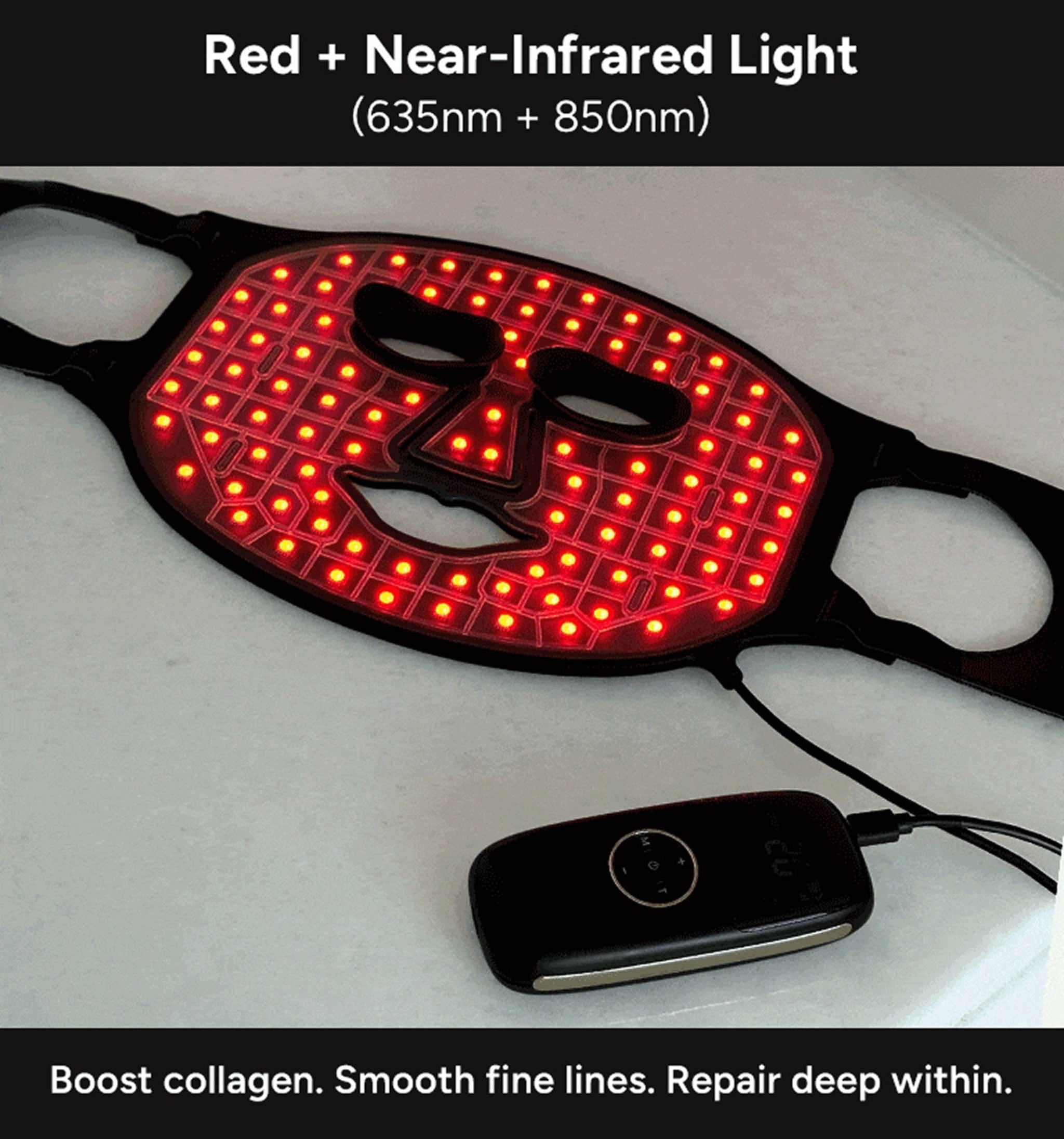 Renew Red Light LED Therapy Mask – front product shot on white background