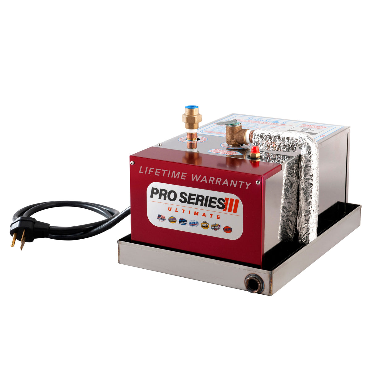 ThermaSol PRO Series III steam generator unit showing front panel and connection ports
