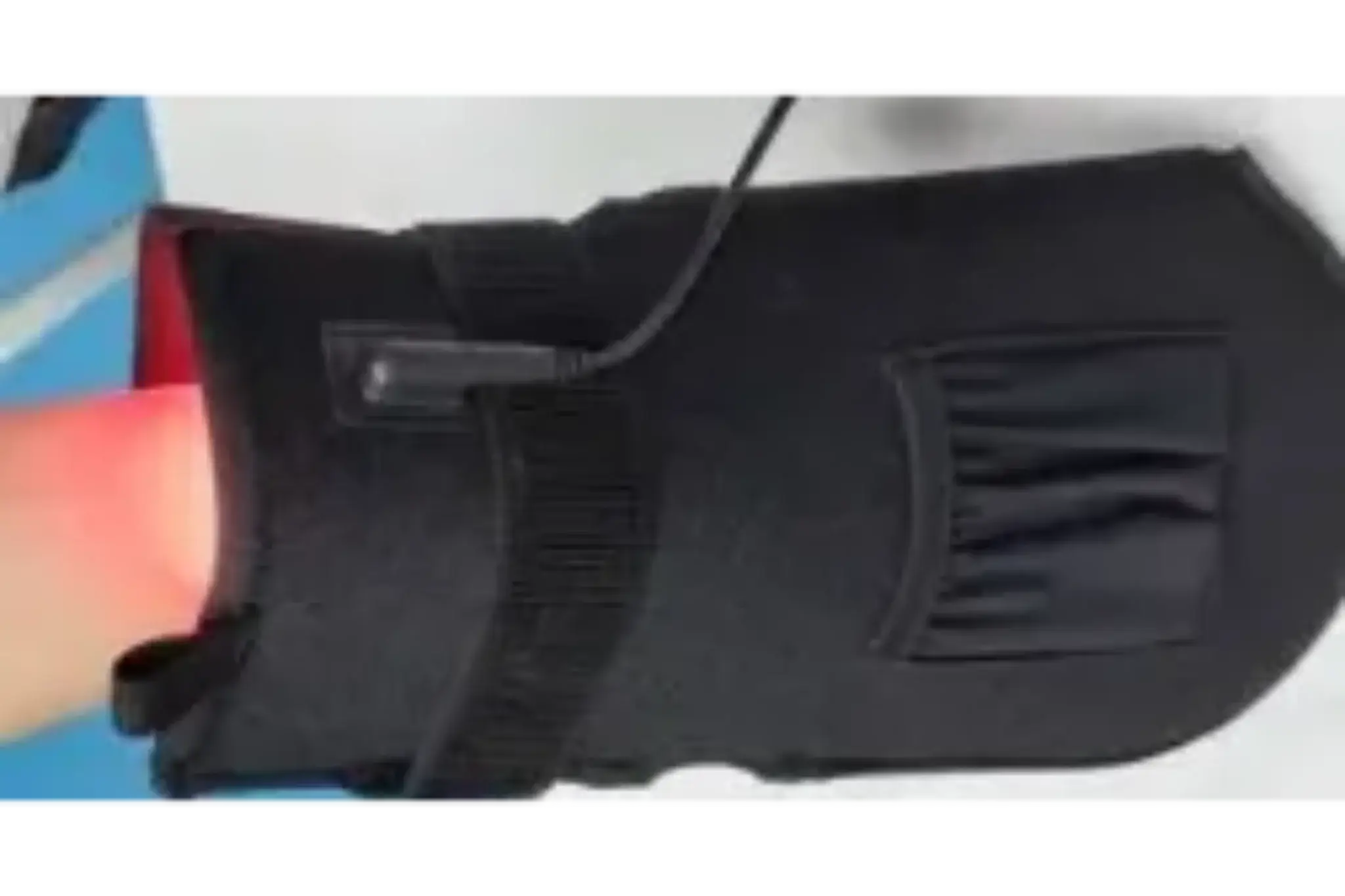 Red Light Pro Devices red light therapy glove worn on hand showing full finger and wrist coverage