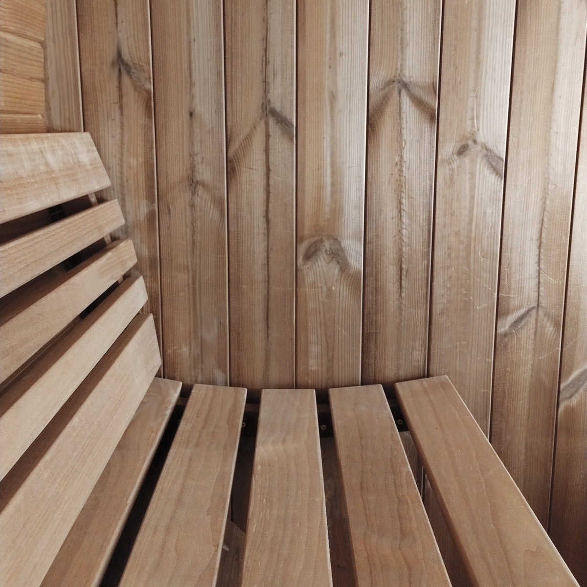 SaunaLife ERGO-Series E6B Thermo-Aspen bench closeup