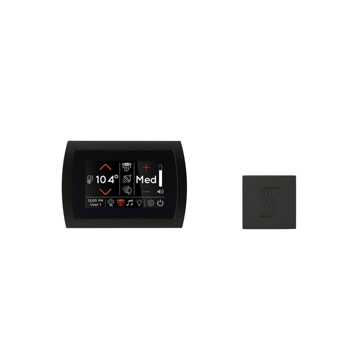 ThermaSol SignaTouch steam head kit with 5" touchscreen display and SteamVection steam head.