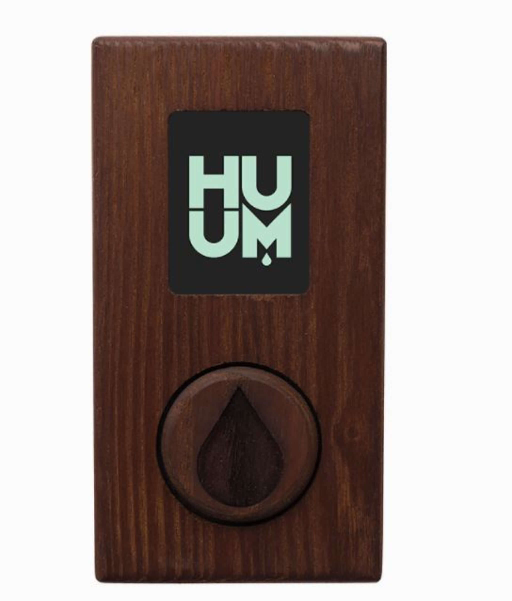 HUUM UKU Wi-Fi sauna control installed in wood sauna interior