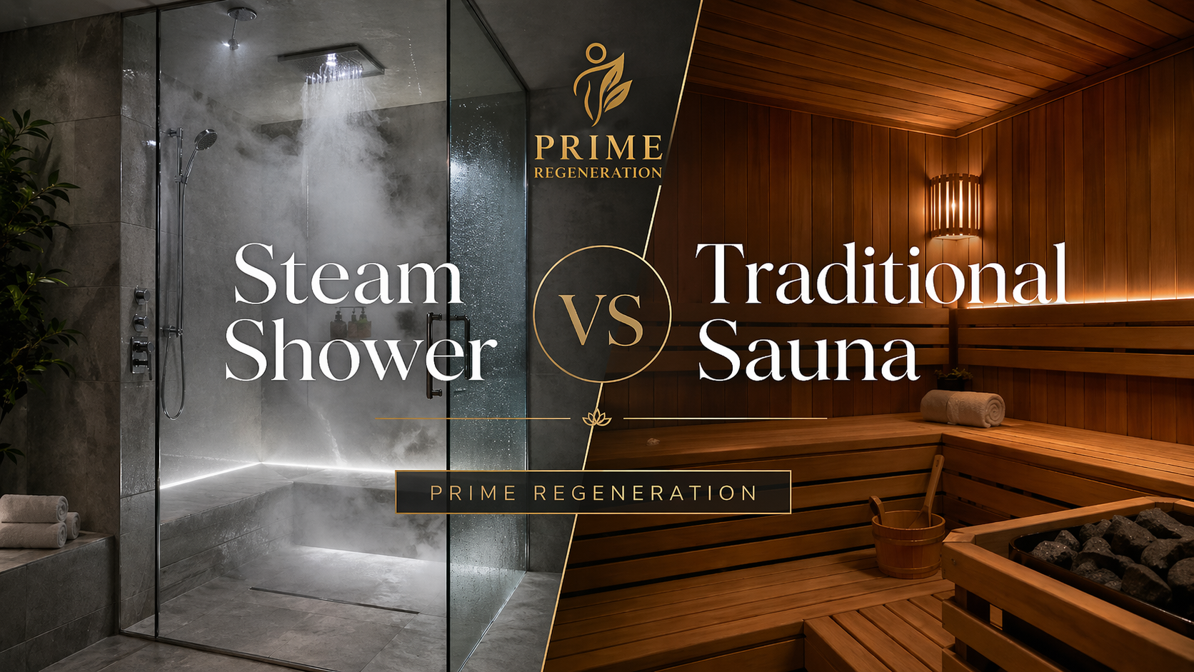Steam shower vs traditional sauna comparison - Prime Regeneration buying guide