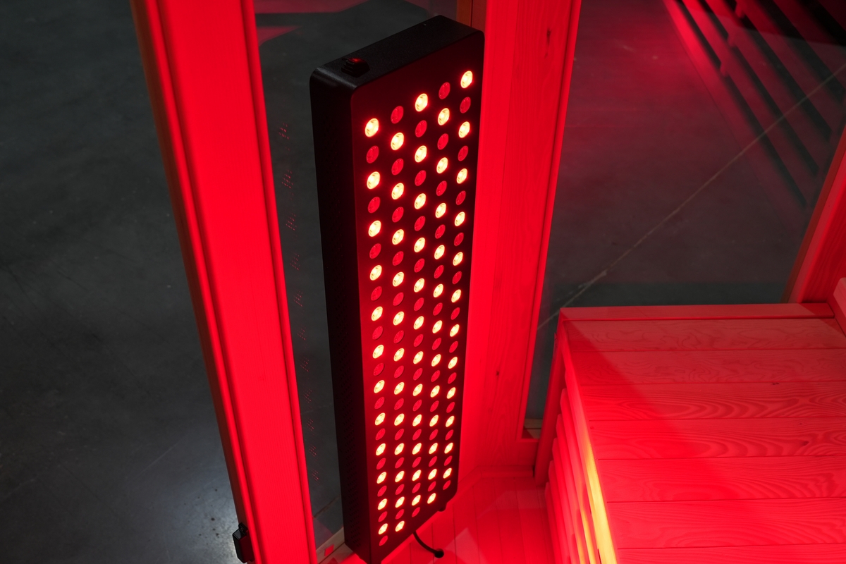 4-5 Person Full Spectrum Infrared Sauna with Red Light Therapy | Blisspod Vienna RED