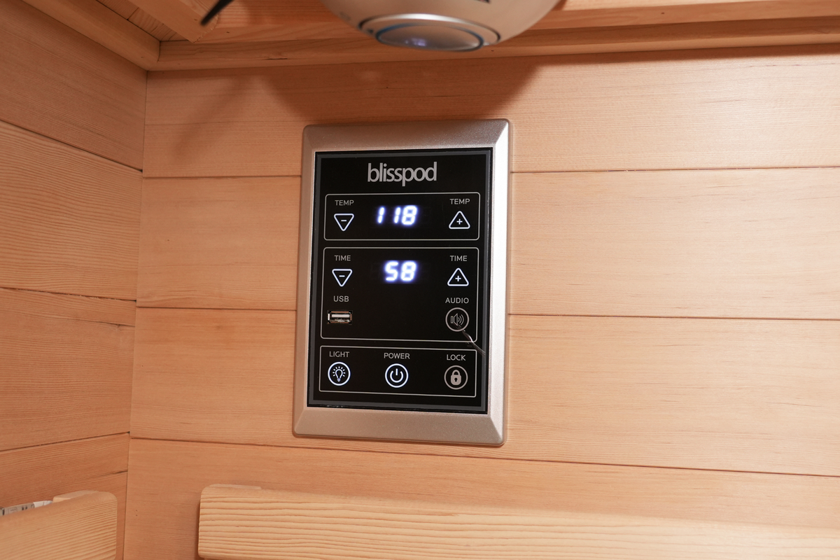 4-5 Person Full Spectrum Infrared Sauna with Red Light Therapy | Blisspod Vienna RED