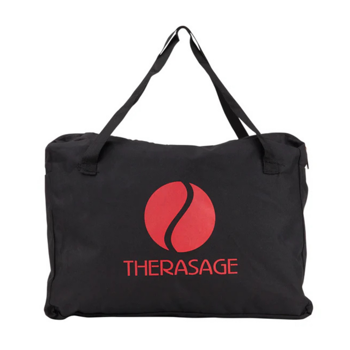 Therasage bag for infrared jade stone heating pad Small - Worldwide Voltage (110-240V) with logo and handles.