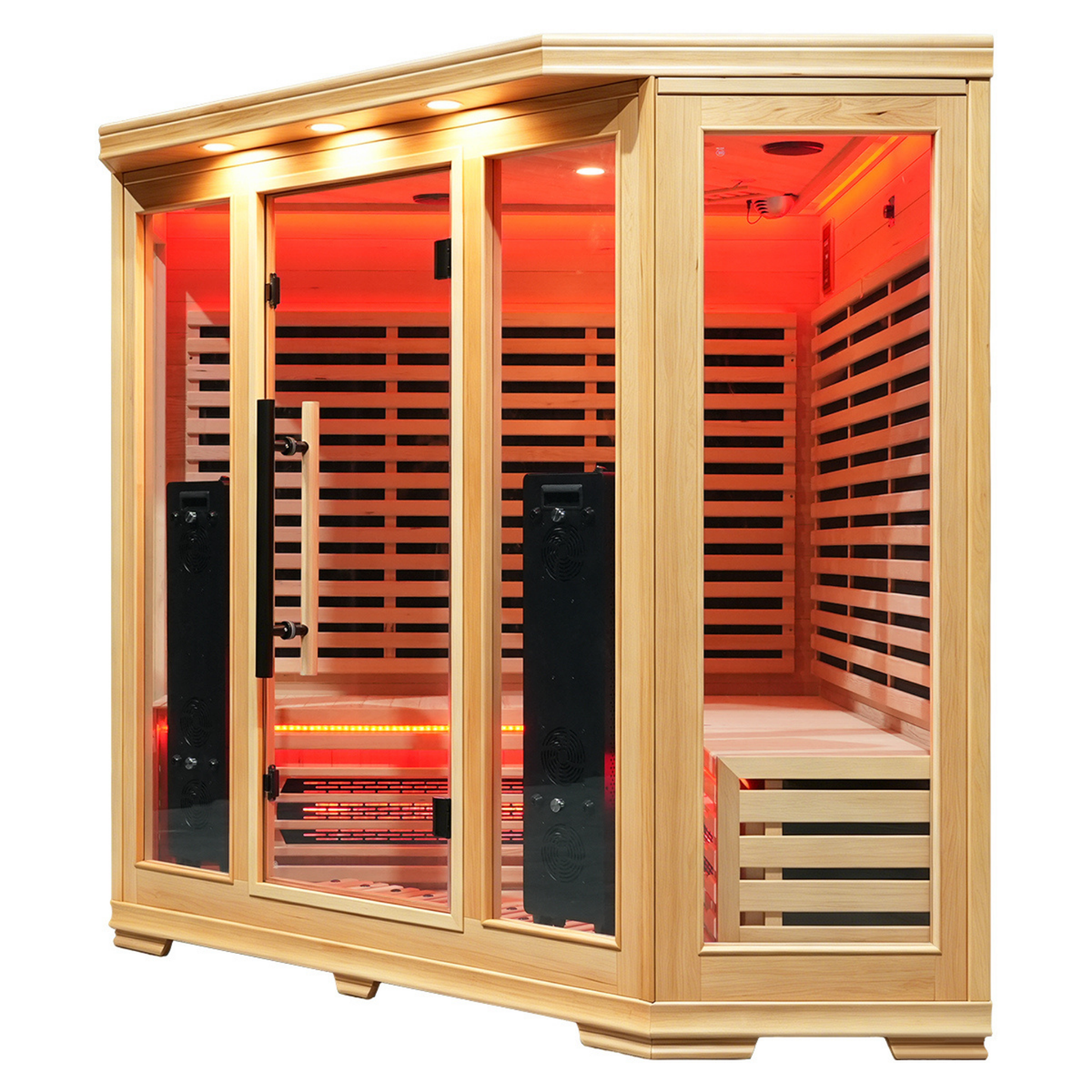 4-5 Person Full Spectrum Infrared Sauna with Red Light Therapy | Blisspod Vienna RED