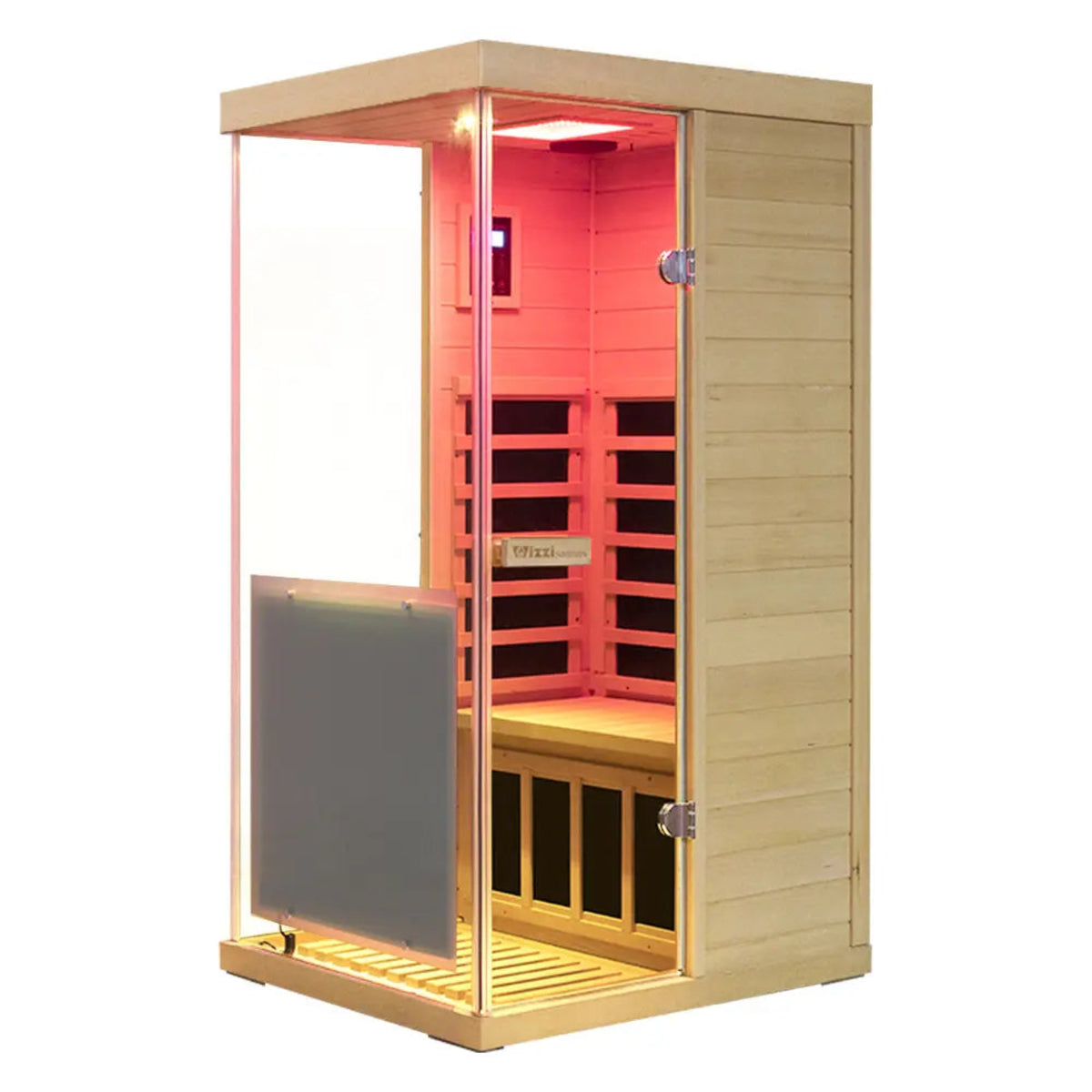 Wizzisaunas 909MX mini infrared sauna – fron view