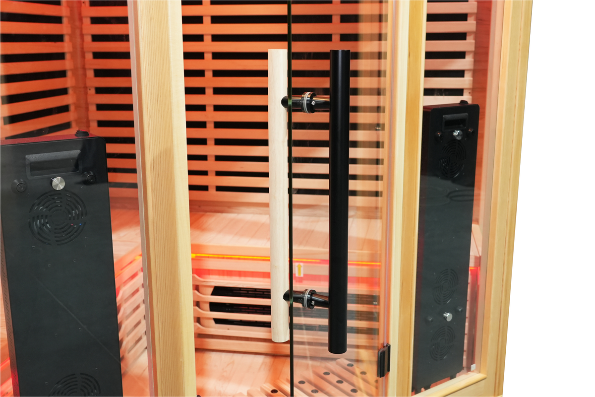 4-5 Person Full Spectrum Infrared Sauna with Red Light Therapy | Blisspod Vienna RED