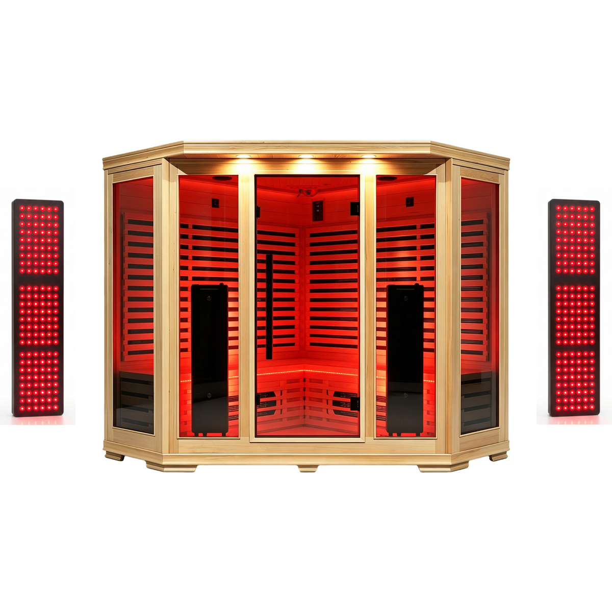 4-5 Person Full Spectrum Infrared Sauna with Red Light Therapy | Blisspod Vienna RED